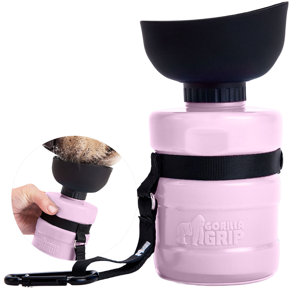 gorilla-grip-pet-water-bottle-trinkflasche-mit-napf image 2