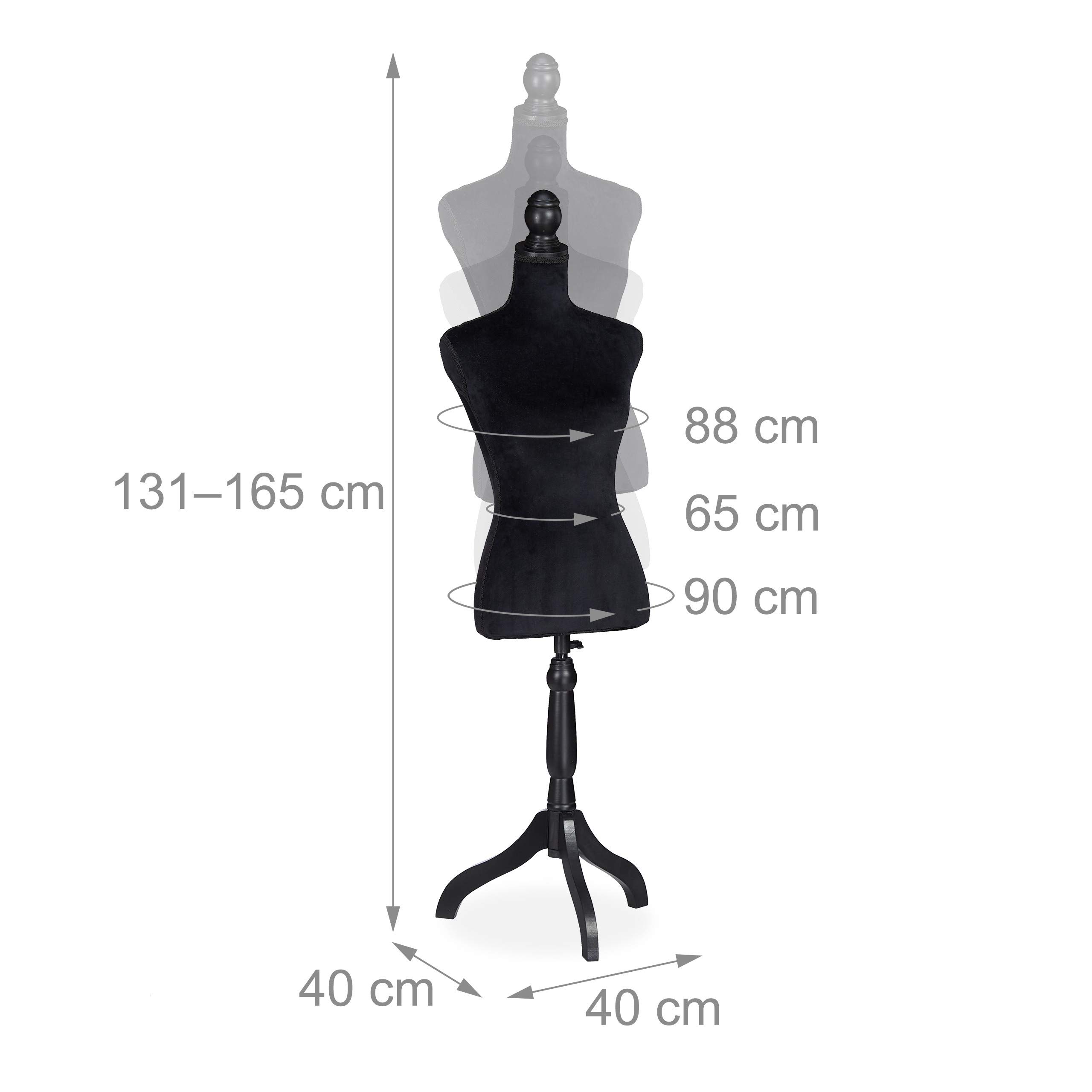 relaxdays-schneiderpuppe-weiblich-gr-36-38-schwarz-h-henverstellbar-bis-165-cm image 4