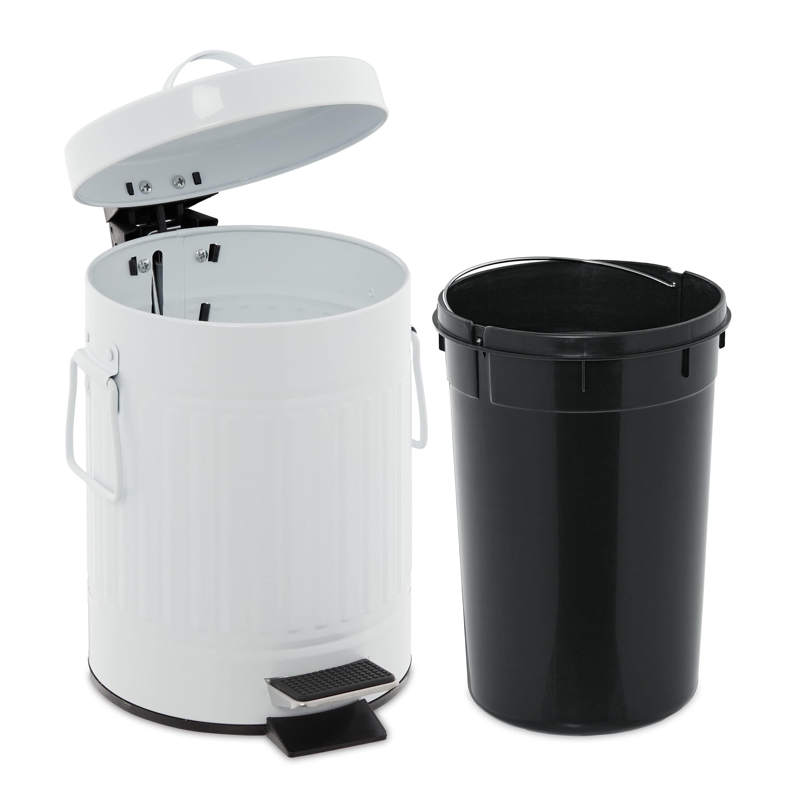 relaxdays-kosmetikeimer-3-liter-metall-treteimer-wei image 6