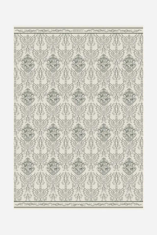 teppana-harry-potter-damast-creme-teppich-waschbar image 1