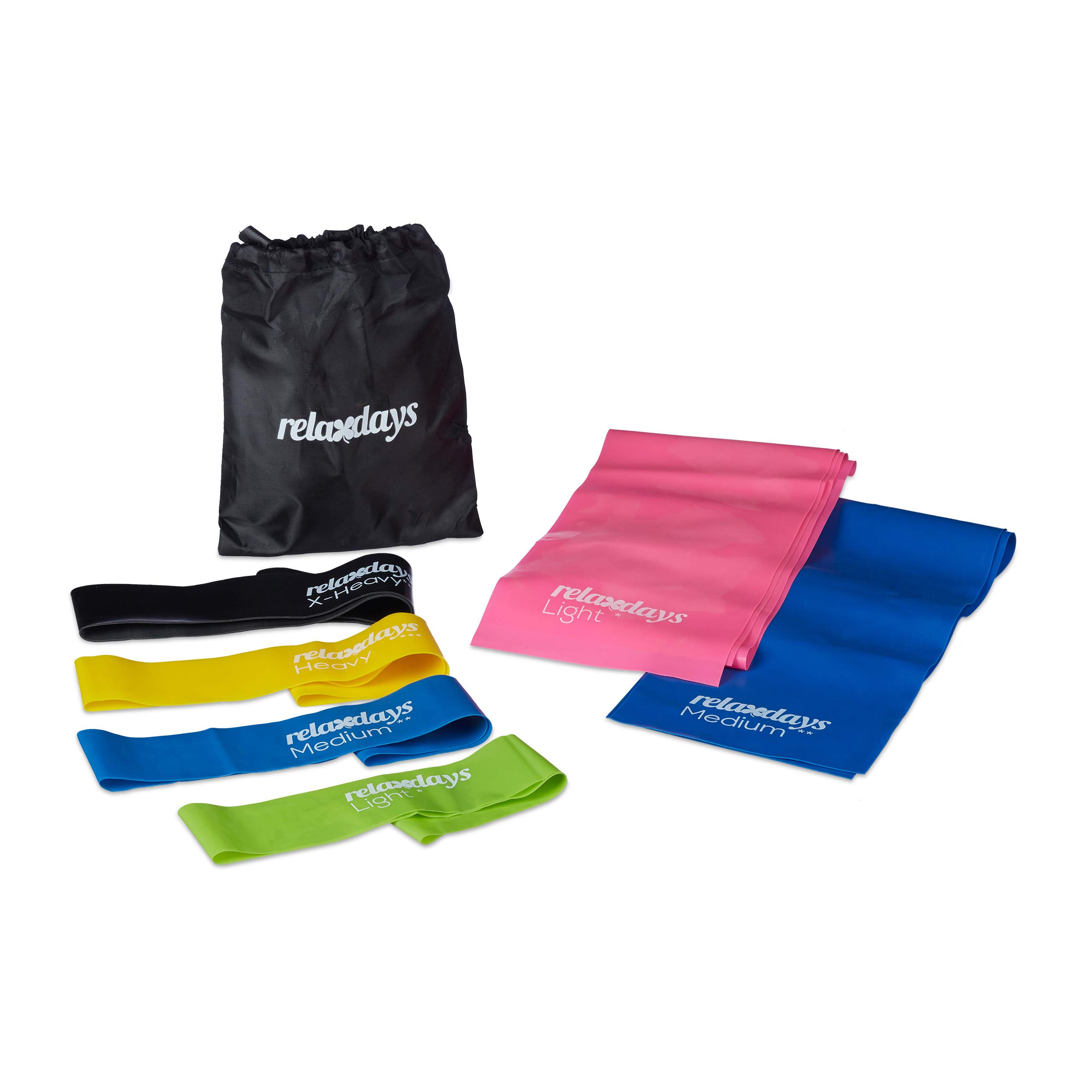 relaxdays-fitnessb-nder-set-6-teilig-gymnastikb-nder-latex-mit-4-zugst-rken image 1