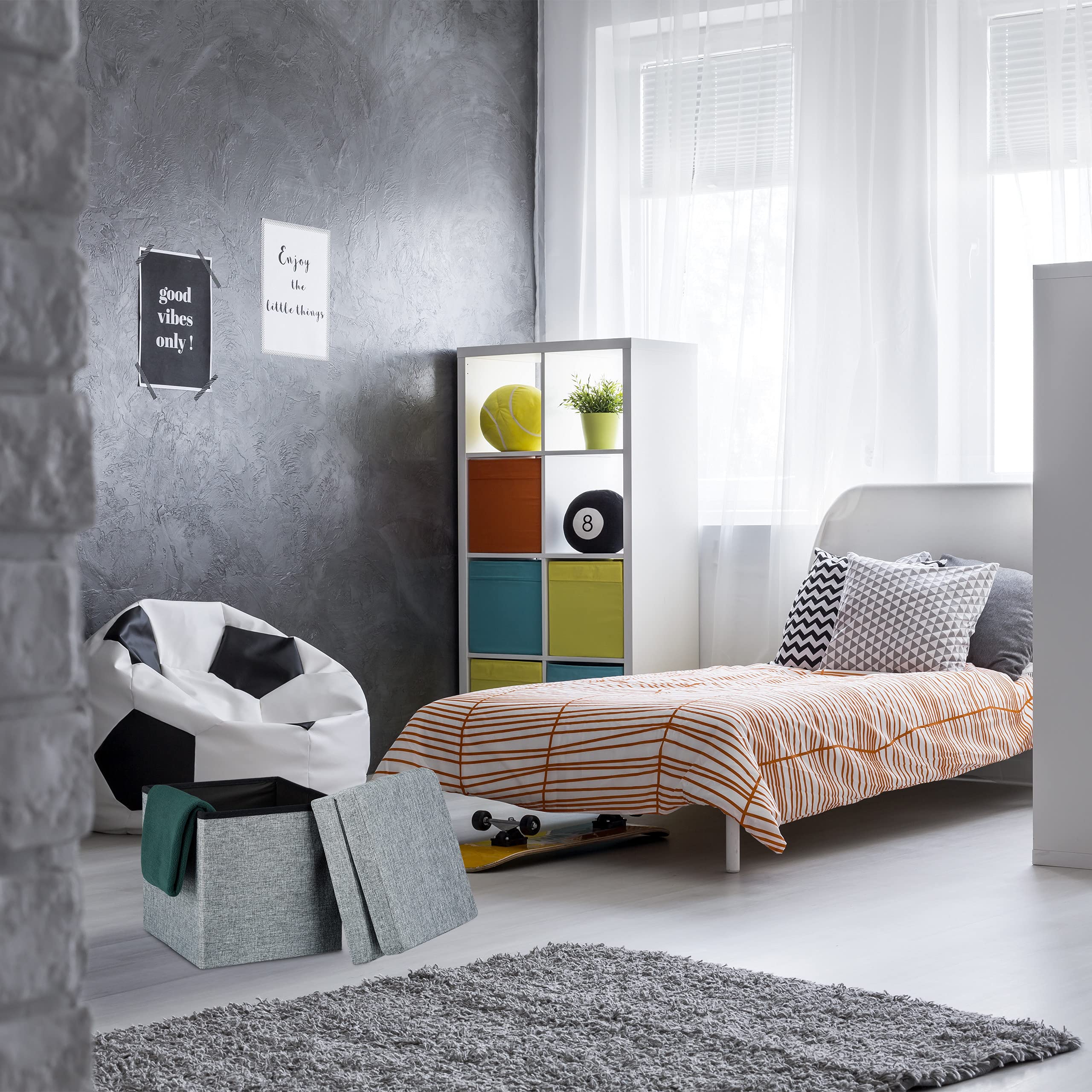 relaxdays-faltbarer-sitzhocker-mit-lehne-73x38x38-cm-grau-sitzcube-40-l image 6