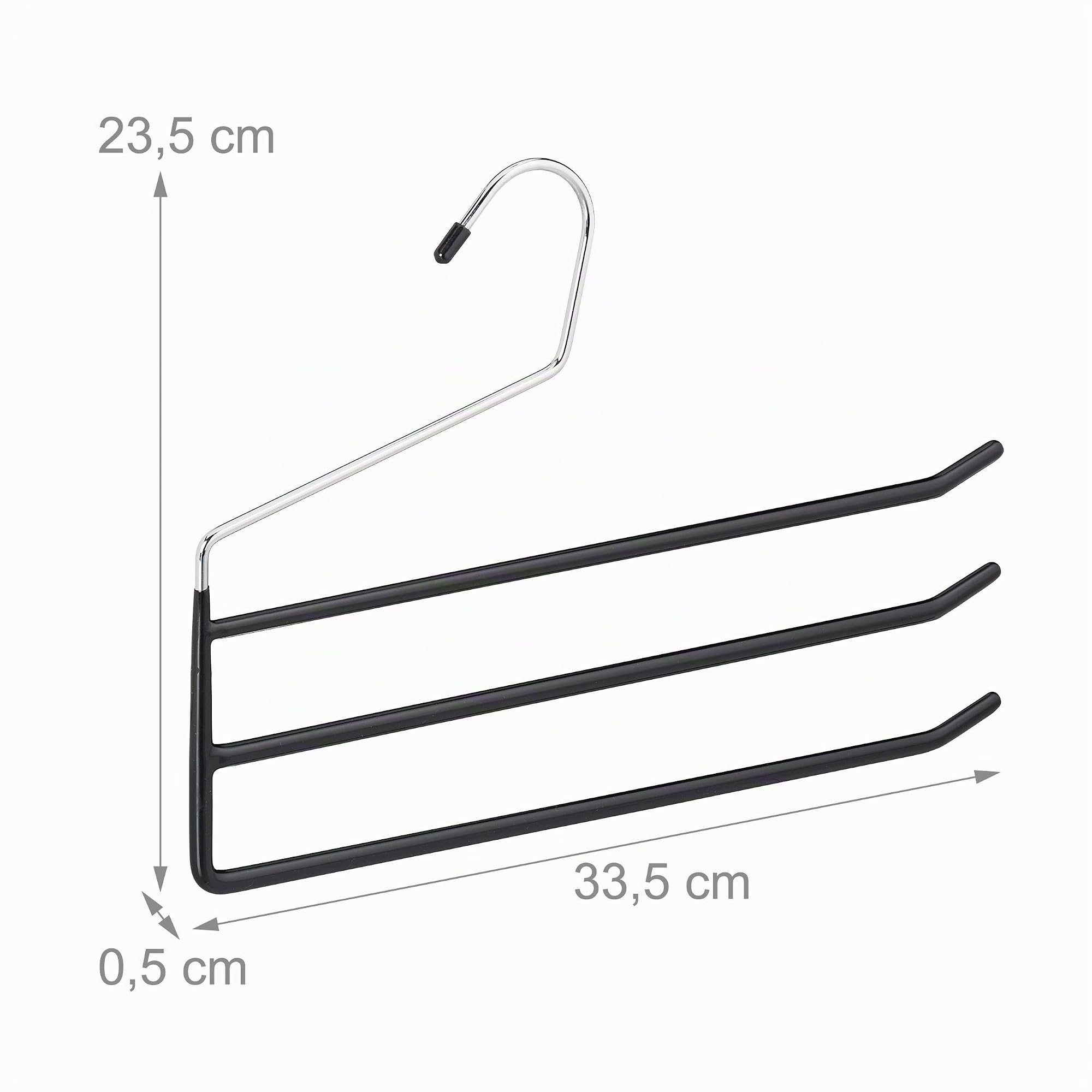 relaxdays-hosenb-gel-mehrfach-5er-set-metall-schwarz-3-stangen image 4