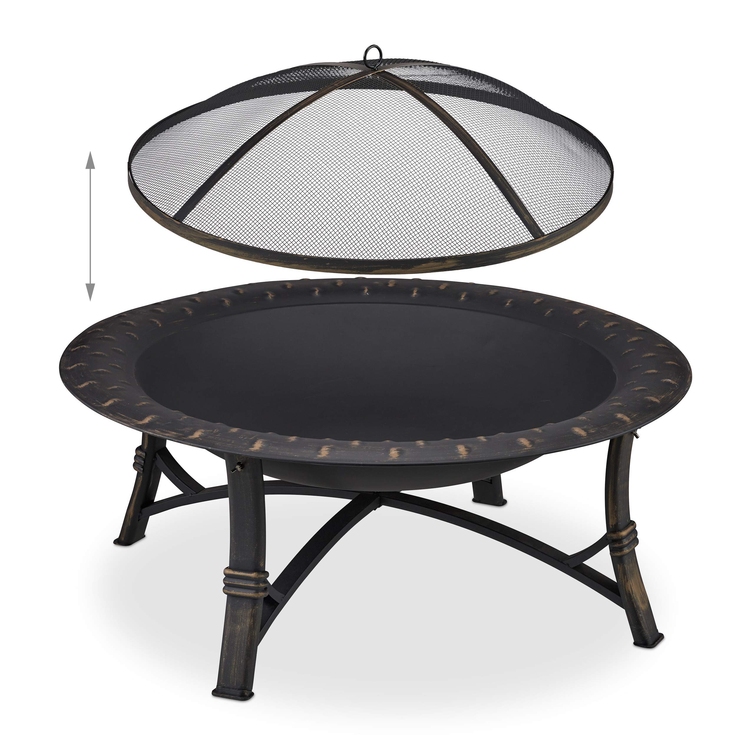 relaxdays-feuerschale-xxl-mit-funkenschutz-52-x-90-cm-schwarz image 6