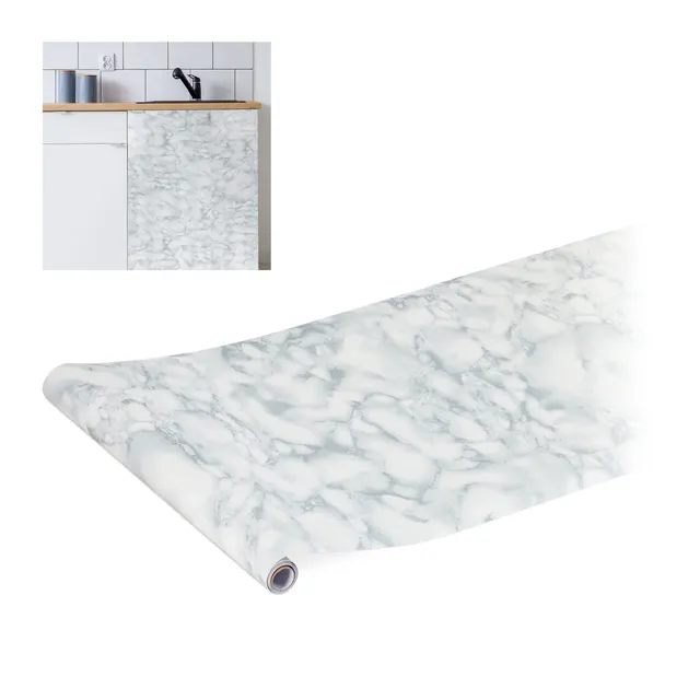 relaxdays-klebefolie-selbstklebend-marmoroptik-wei-pvc-45-x-200-cm image 1
