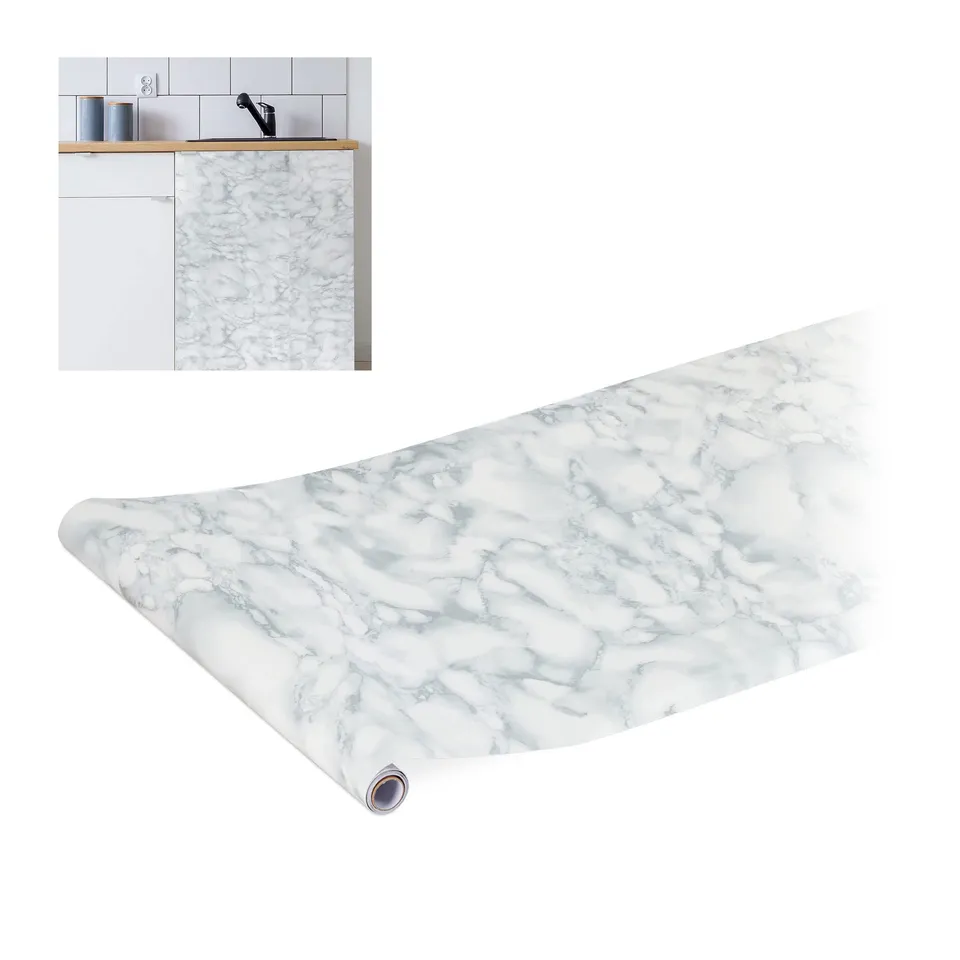 relaxdays-klebefolie-selbstklebend-marmoroptik-wei-pvc-45-x-200-cm image 1