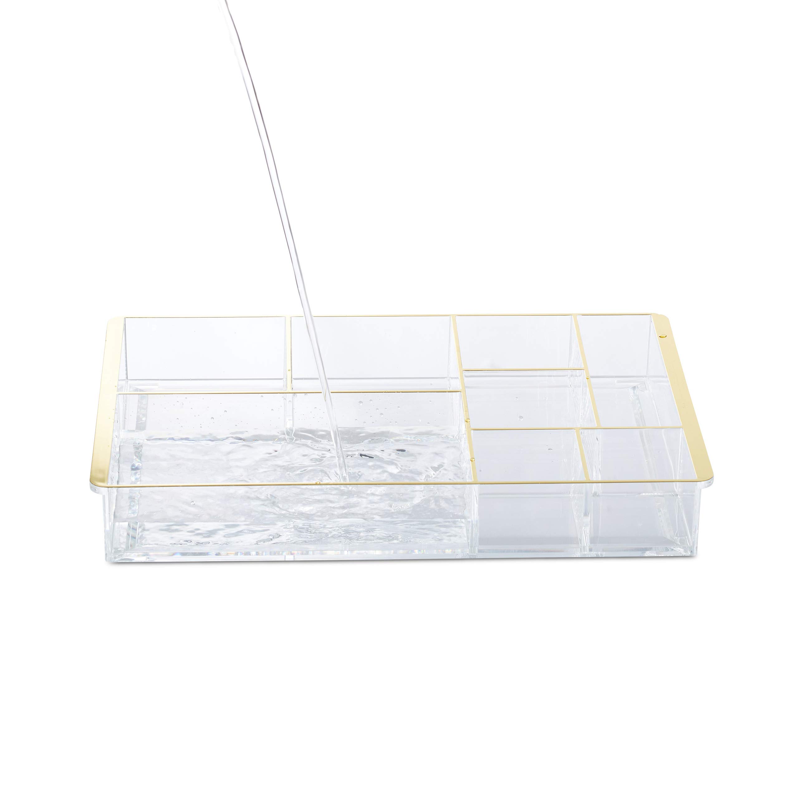 relaxdays-schubladen-organizer-transparent-gold-8-f-cher image 6