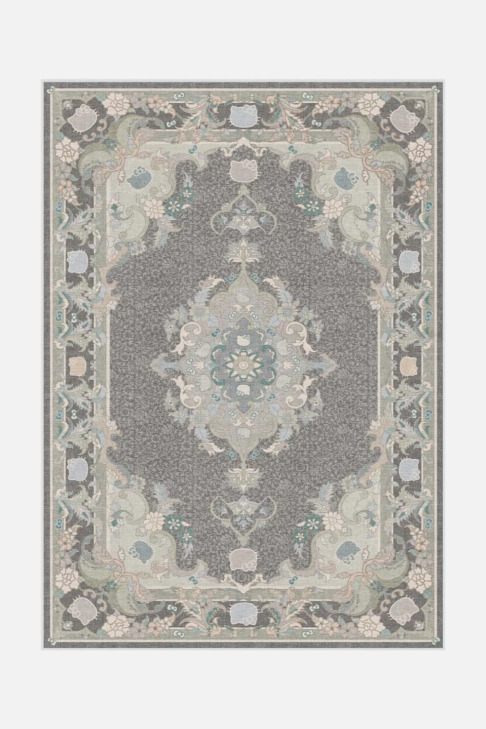 teppana-hello-kitty-orient-grau-teppich image 1