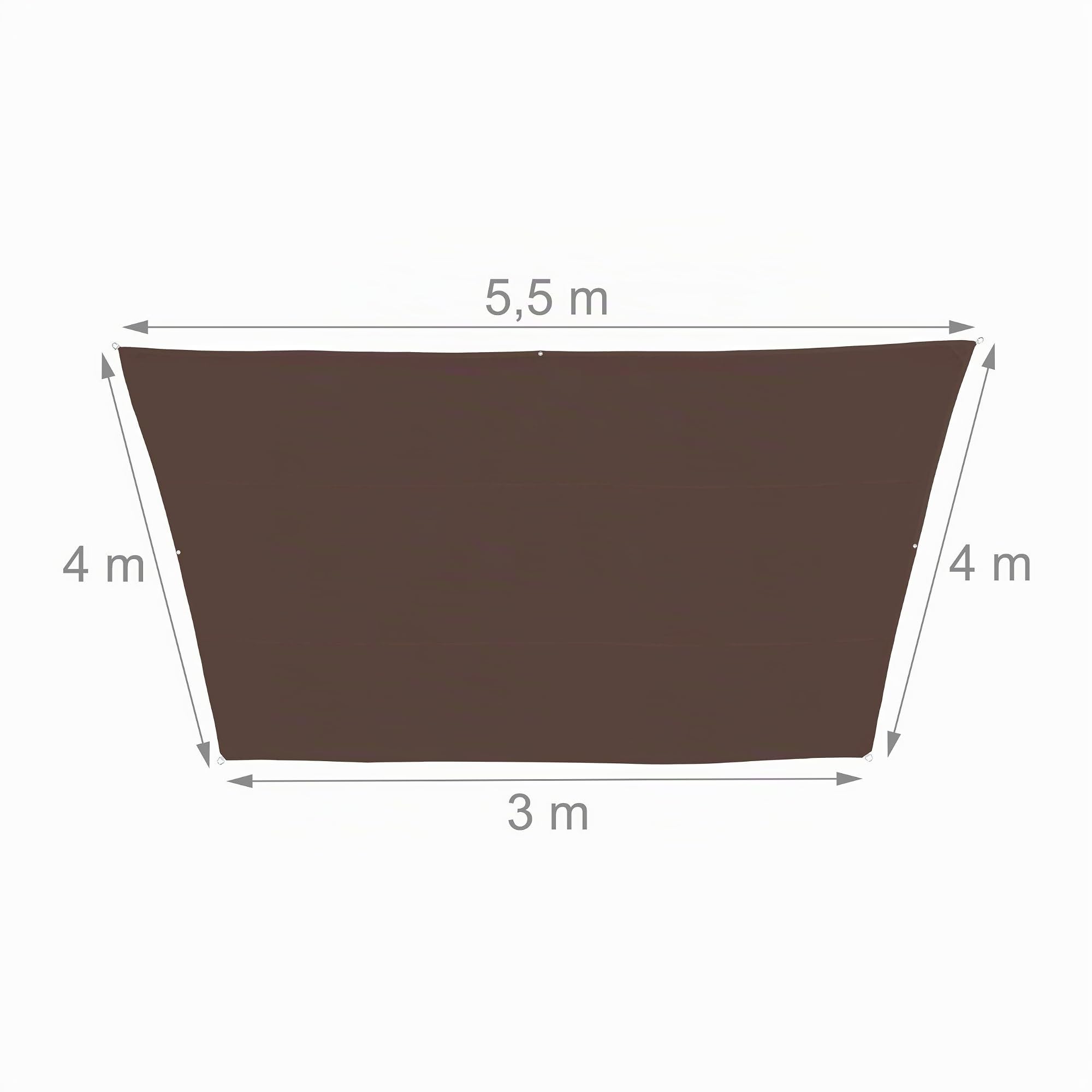 relaxdays-sonnensegel-trapez-3x5-5x4x4-m-braun-wasserabweisend-mit-uv-schutz image 4