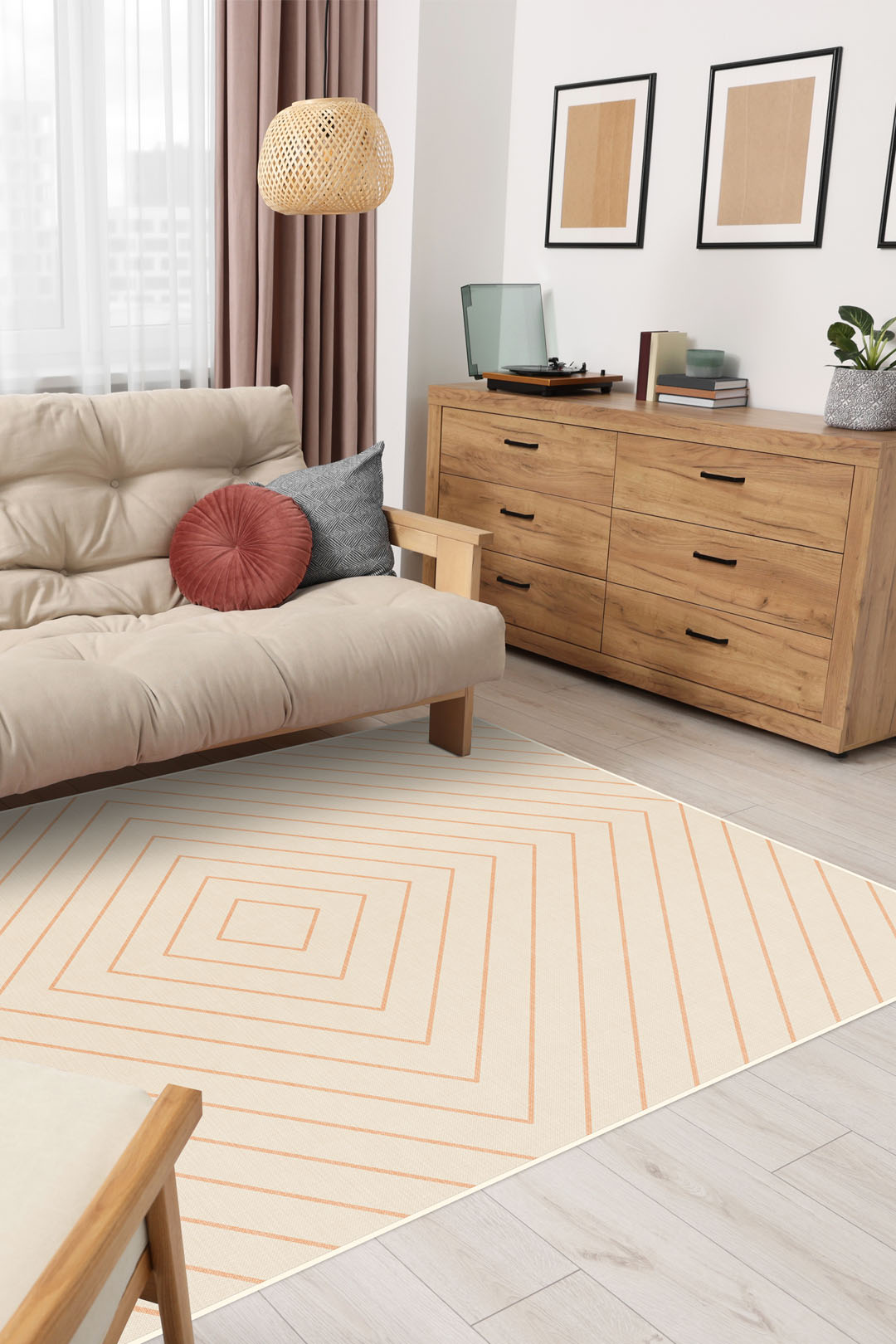 teppana-diamond-peach-waschbarer-teppich image 4