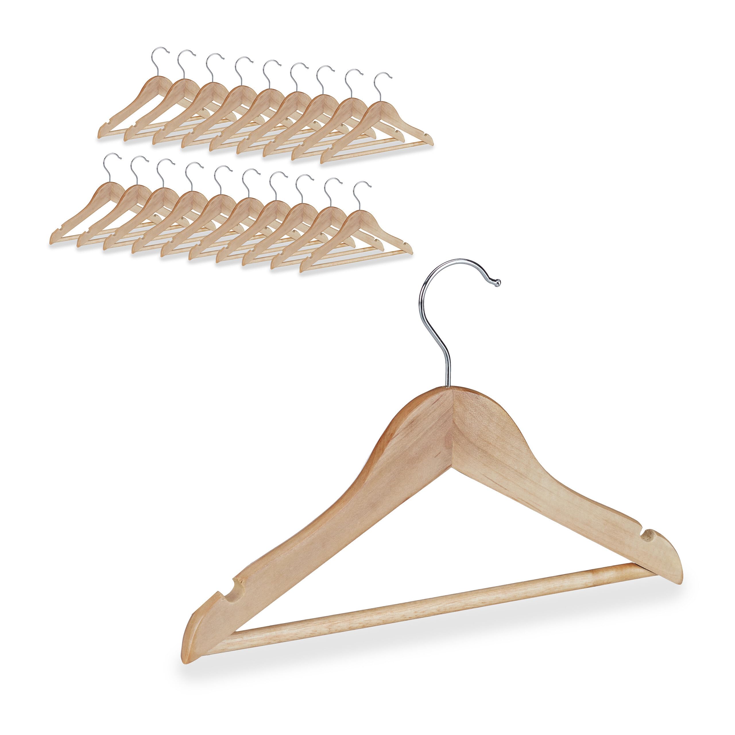 relaxdays-kinder-kleiderb-gel-holz-20er-set-natur image 8