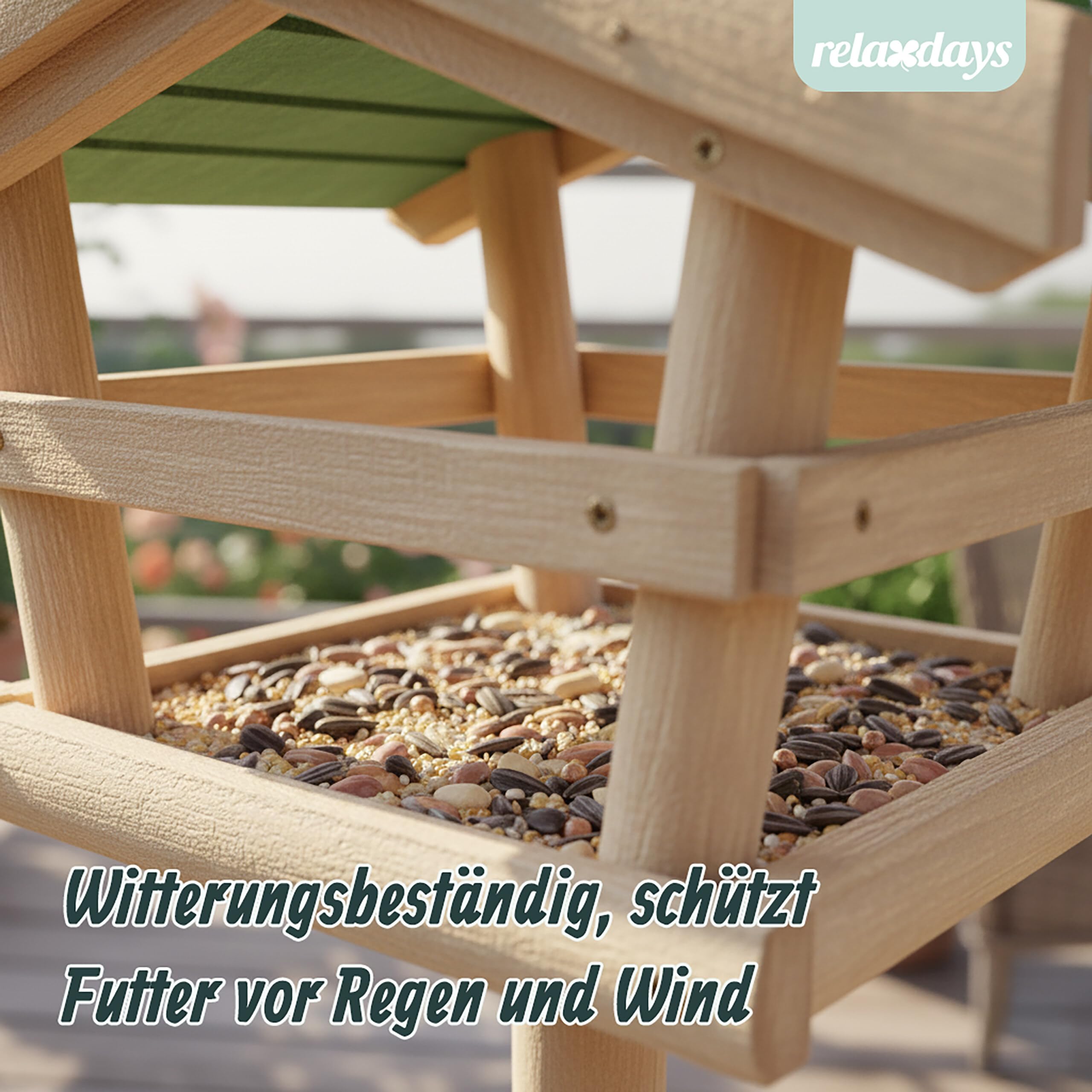 relaxdays-vogelhaus-mit-st-nder-100x37x43-cm-natur-gr-n image 3