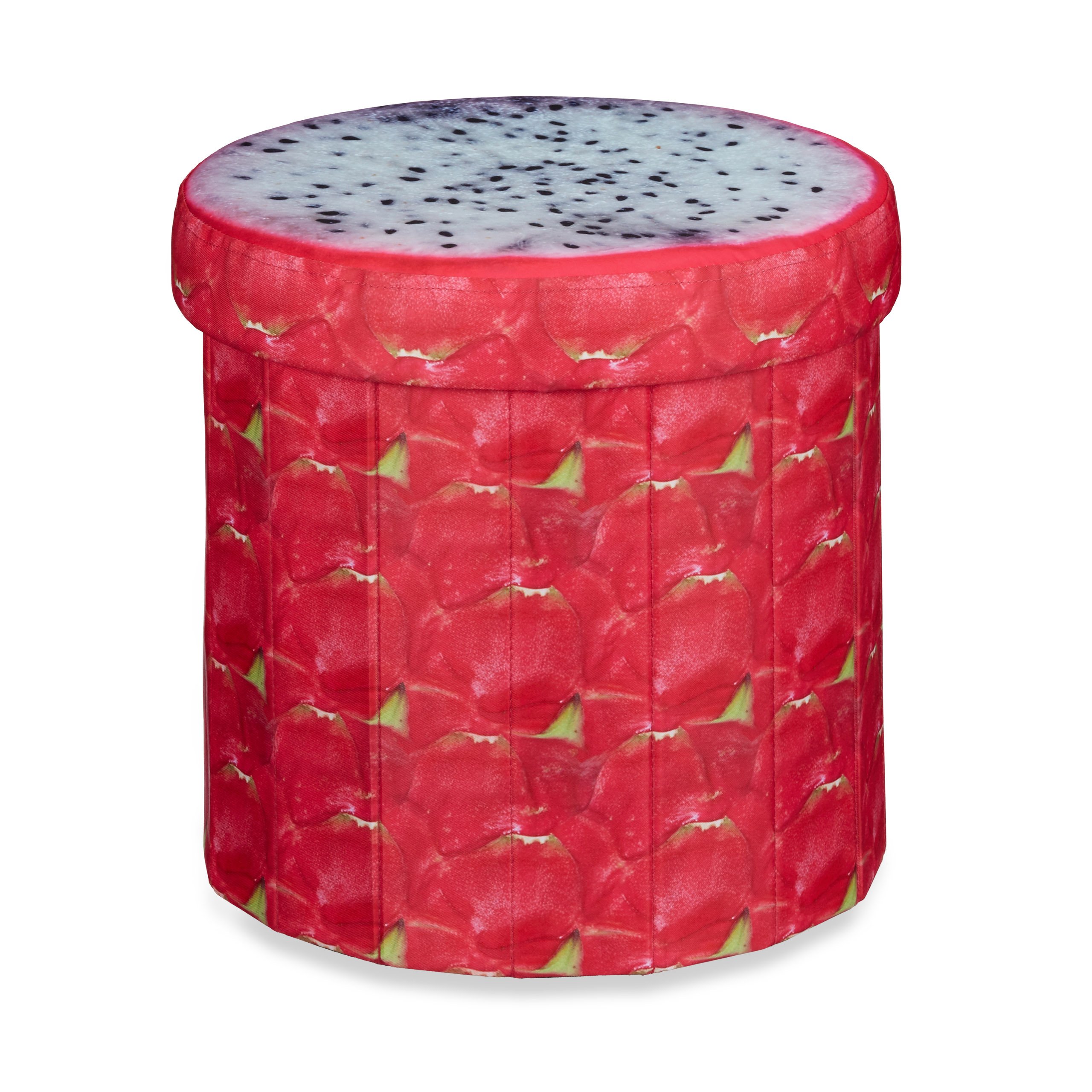 relaxdays-sitzhocker-faltbar-drachenfrucht-38x38-5x38-5cm-30l image 1
