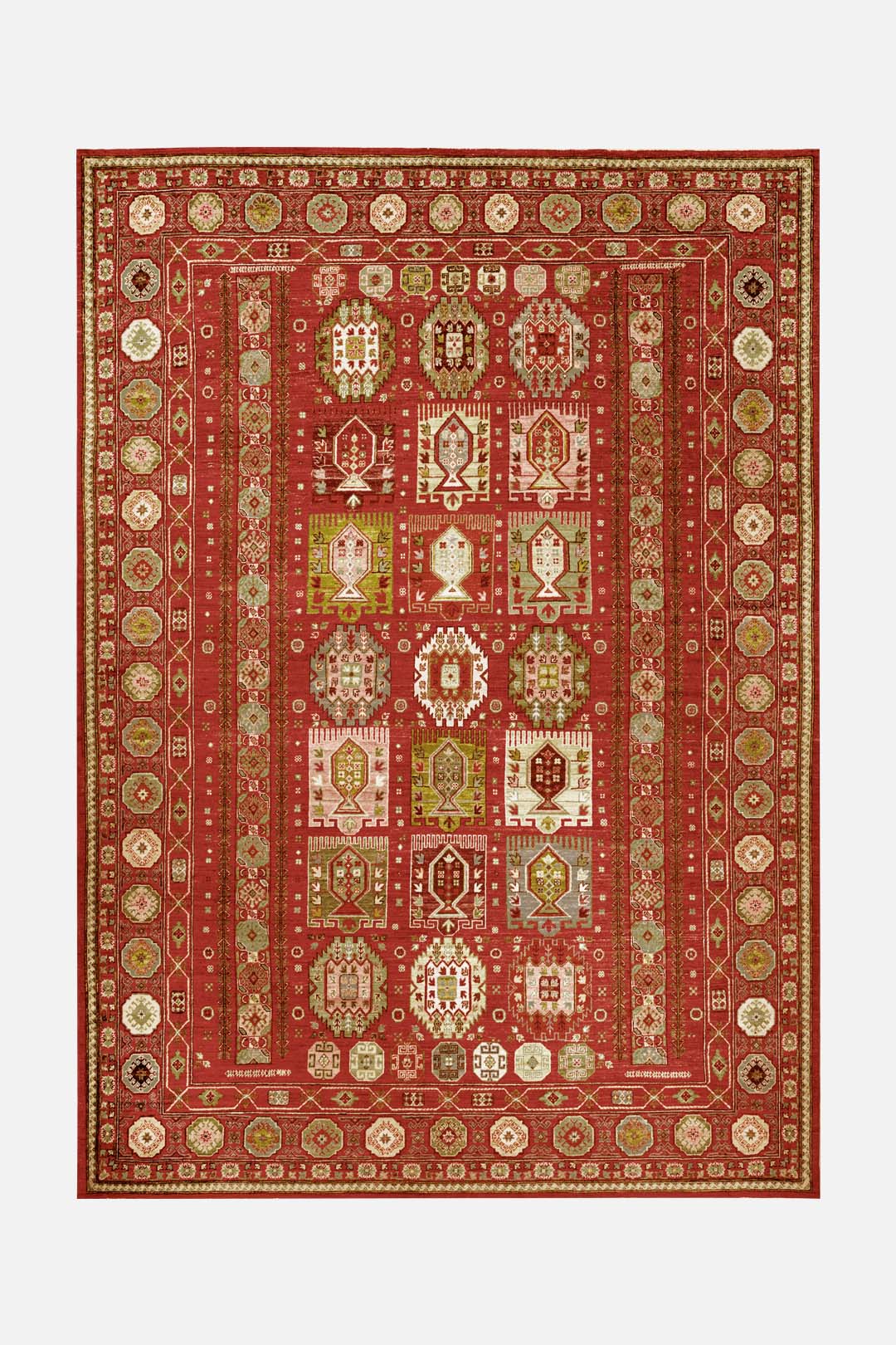teppana-soraya-rubin-teppich-waschbarer-orient-teppich-rot-klassisch image 1