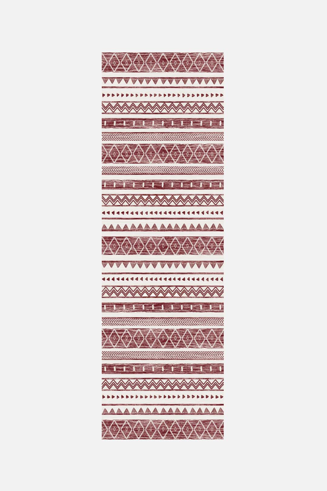 teppana-ikat-maroon-teppich-waschbarer-indoor-teppich image 5