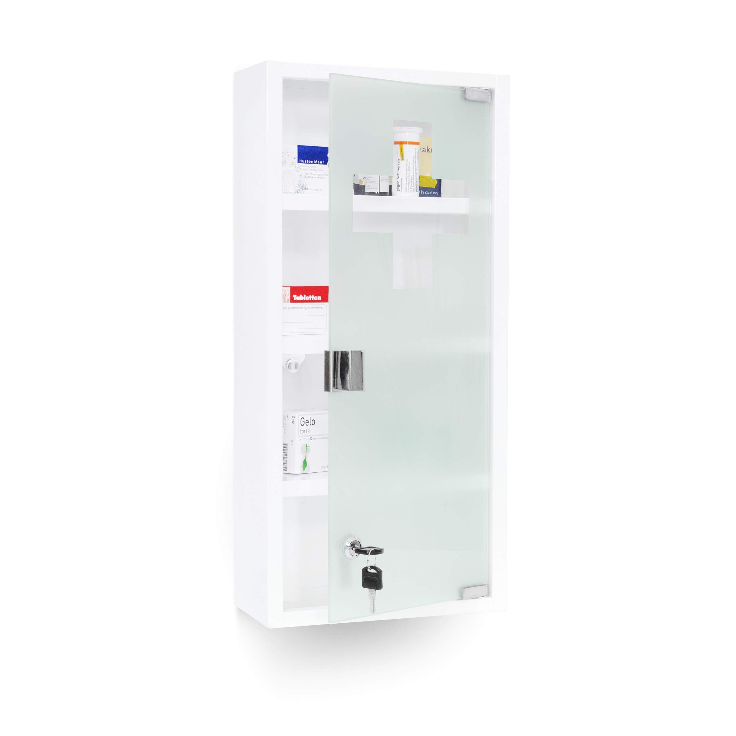 relaxdays-medizinschrank-emergency-xxl-metall-glas-57-x-27-x-12-cm-wei image 1