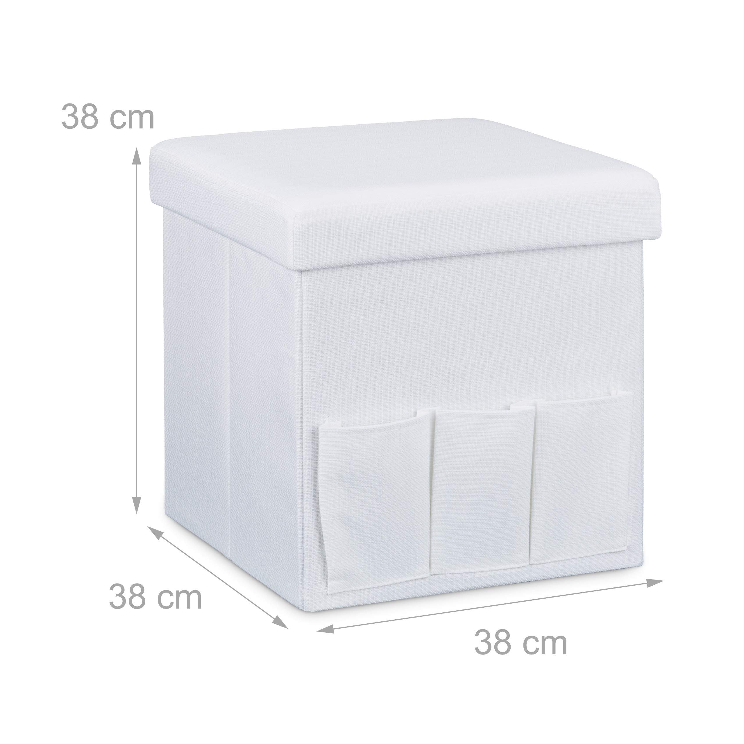 relaxdays-sitzhocker-faltbar-38-x-38-x-38-cm-leinen-wei-mit-stauraum-40-l image 3