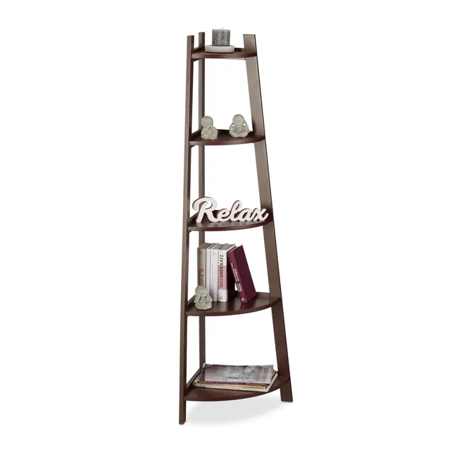 relaxdays-eckregal-rund-5-f-cher-standregal-144-x-53-x-37-cm-braun image 1