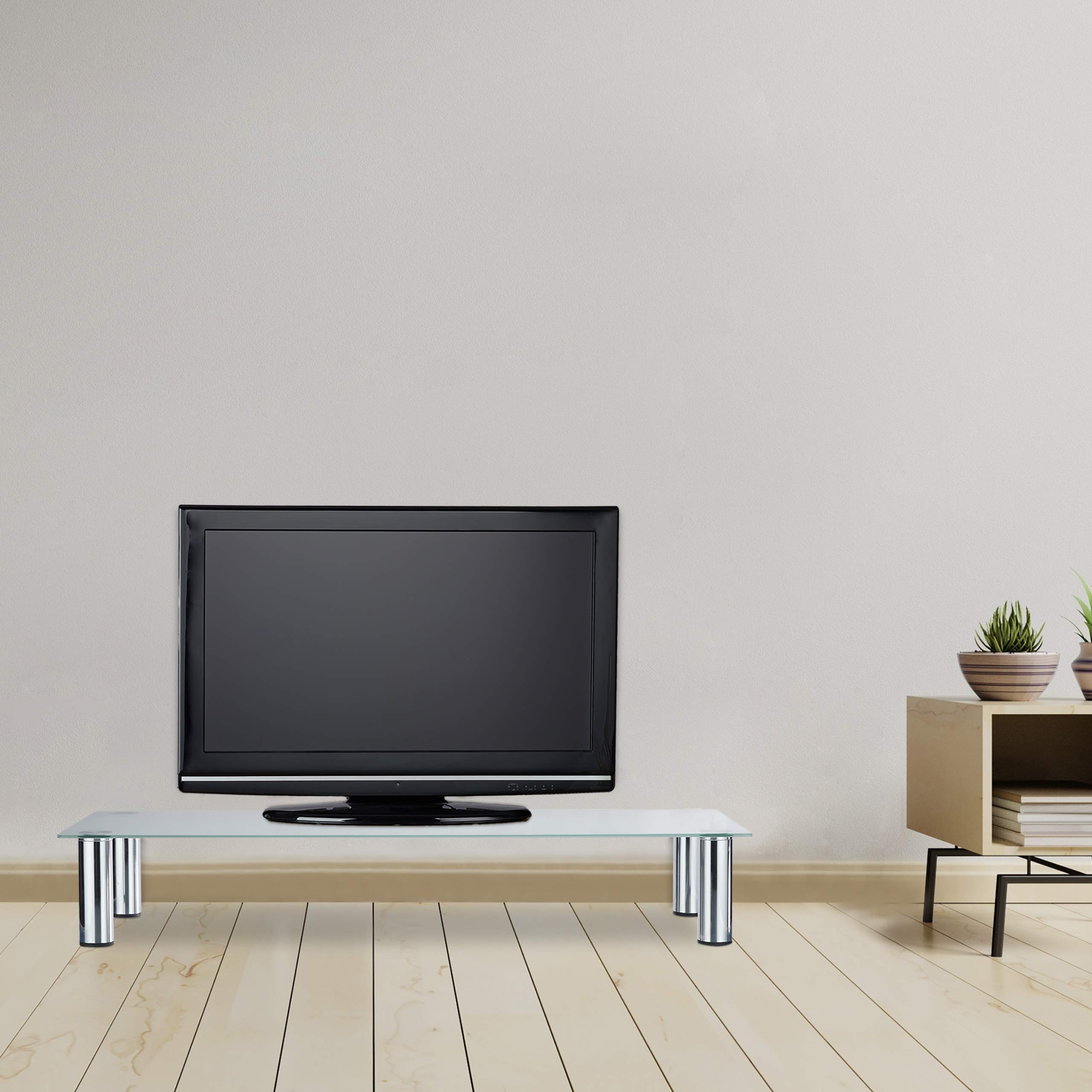 relaxdays-tv-tisch-glasaufsatz-100x35x17-cm-wei-silber image 5