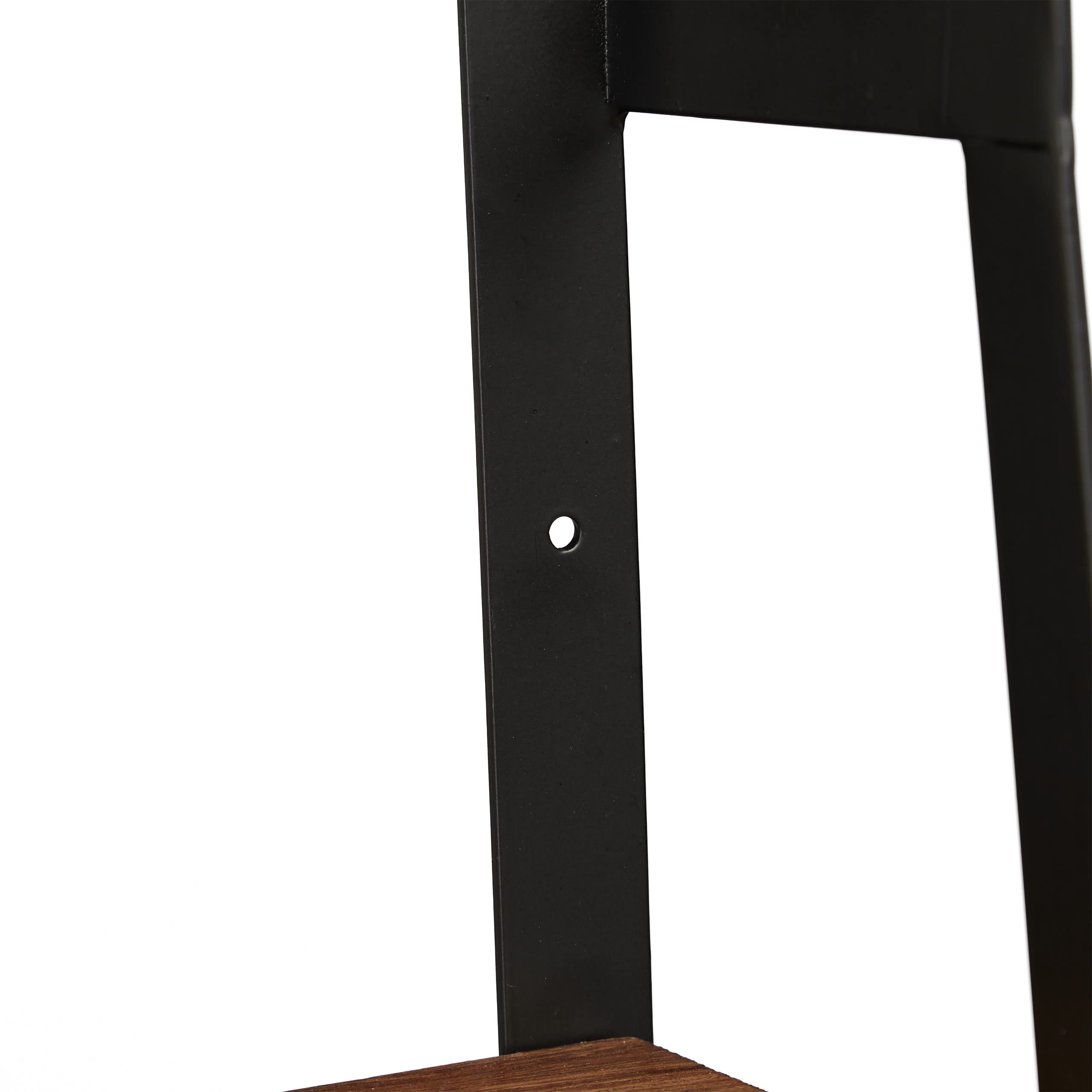 relaxdays-wandregal-mit-2-ablagen-40-x-60-x-15-cm-metall-holz-natur-schwarz image 6