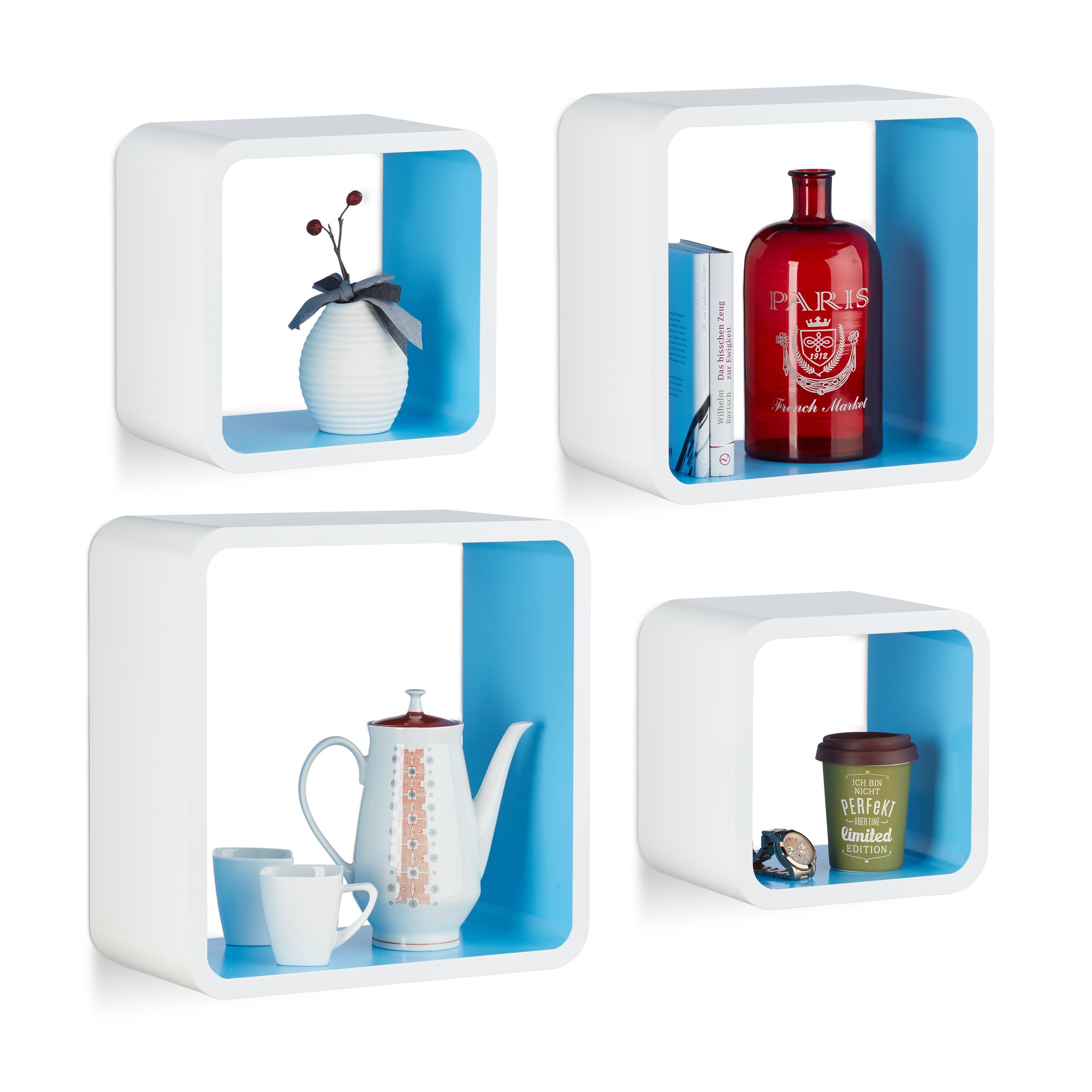relaxdays-wandregal-cube-4er-set-mdf-wei-blau image 1