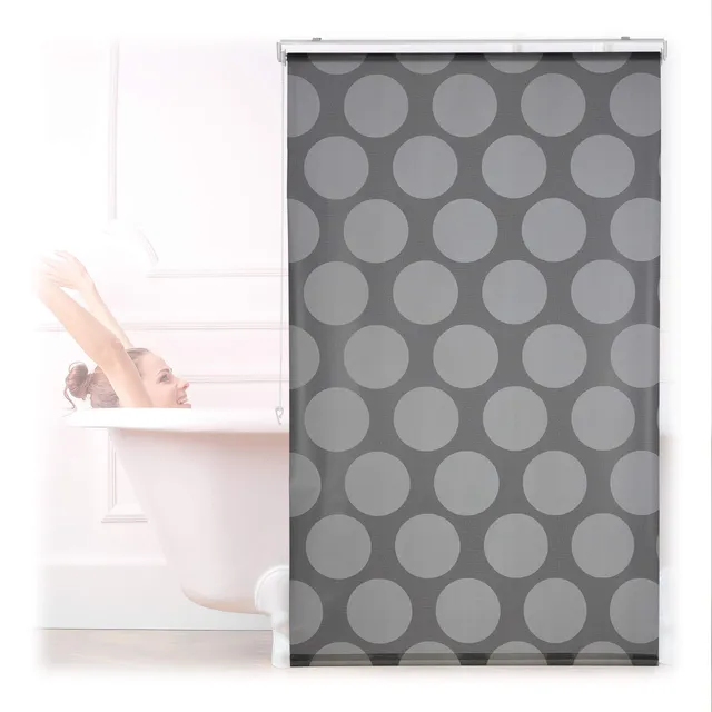 relaxdays-duschrollo-retro-grau-240-x-100-cm-seilzugrollo-wasserabweisend image 1