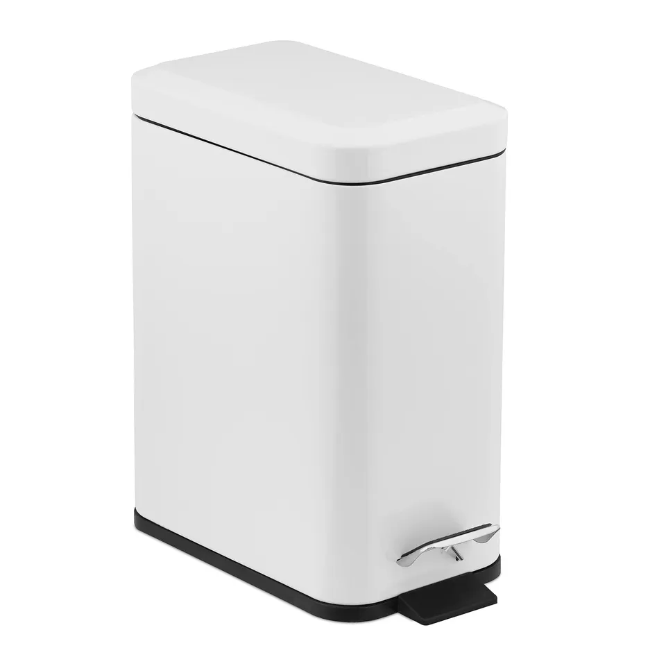 relaxdays-kosmetikeimer-5-l-treteimer-mit-absenkautomatik-und-inneneimer-30-x-28 image 1