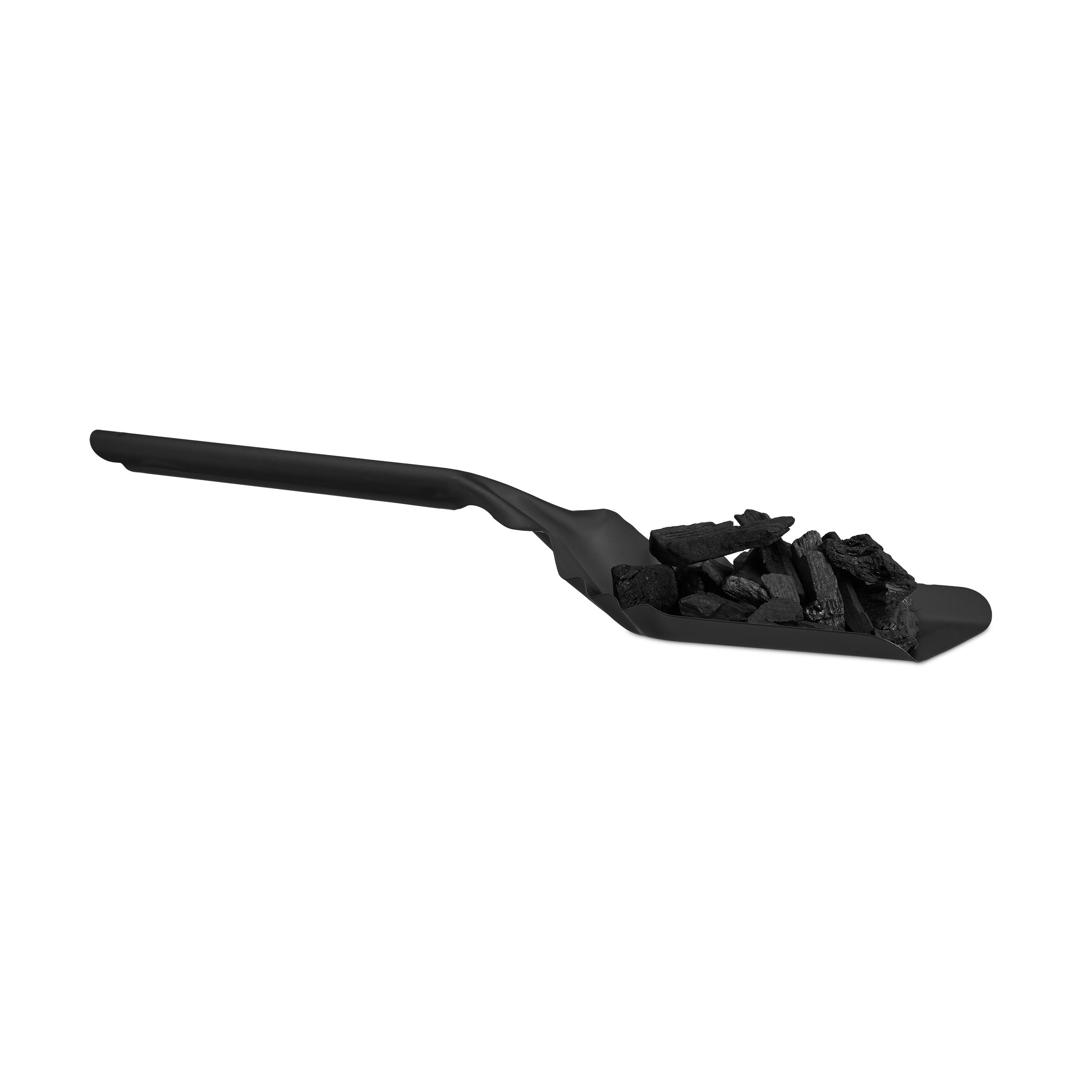 relaxdays-kohlenschaufel-flach-49cm-stahl-kamin-ofen-grill-schwarz image 1