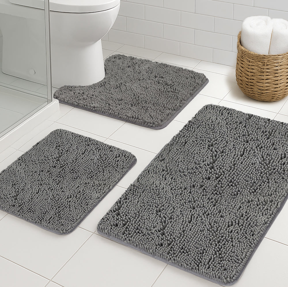 gorilla-grip-chenille-badteppich-3er-set-saugstark image 1