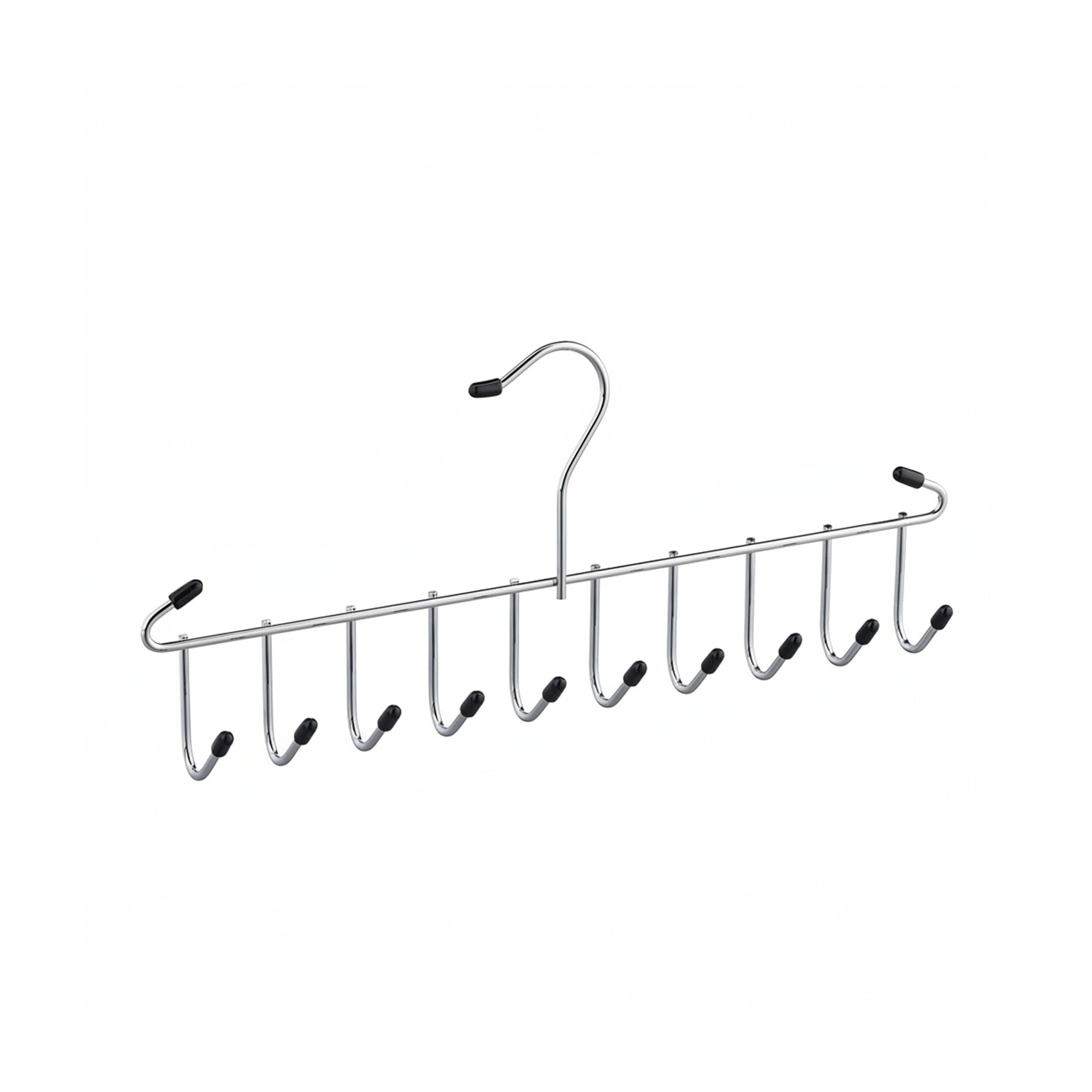 relaxdays-g-rtelhalter-krawattenhalter-metall-mit-12-haken-15x35x4-cm-silber image 8