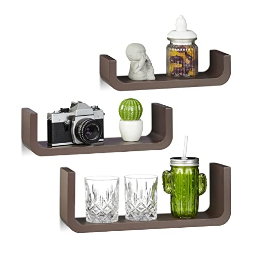 relaxdays-wandregal-3er-set-u-form-braun-holz-regalbretter-10-cm-tief image 6