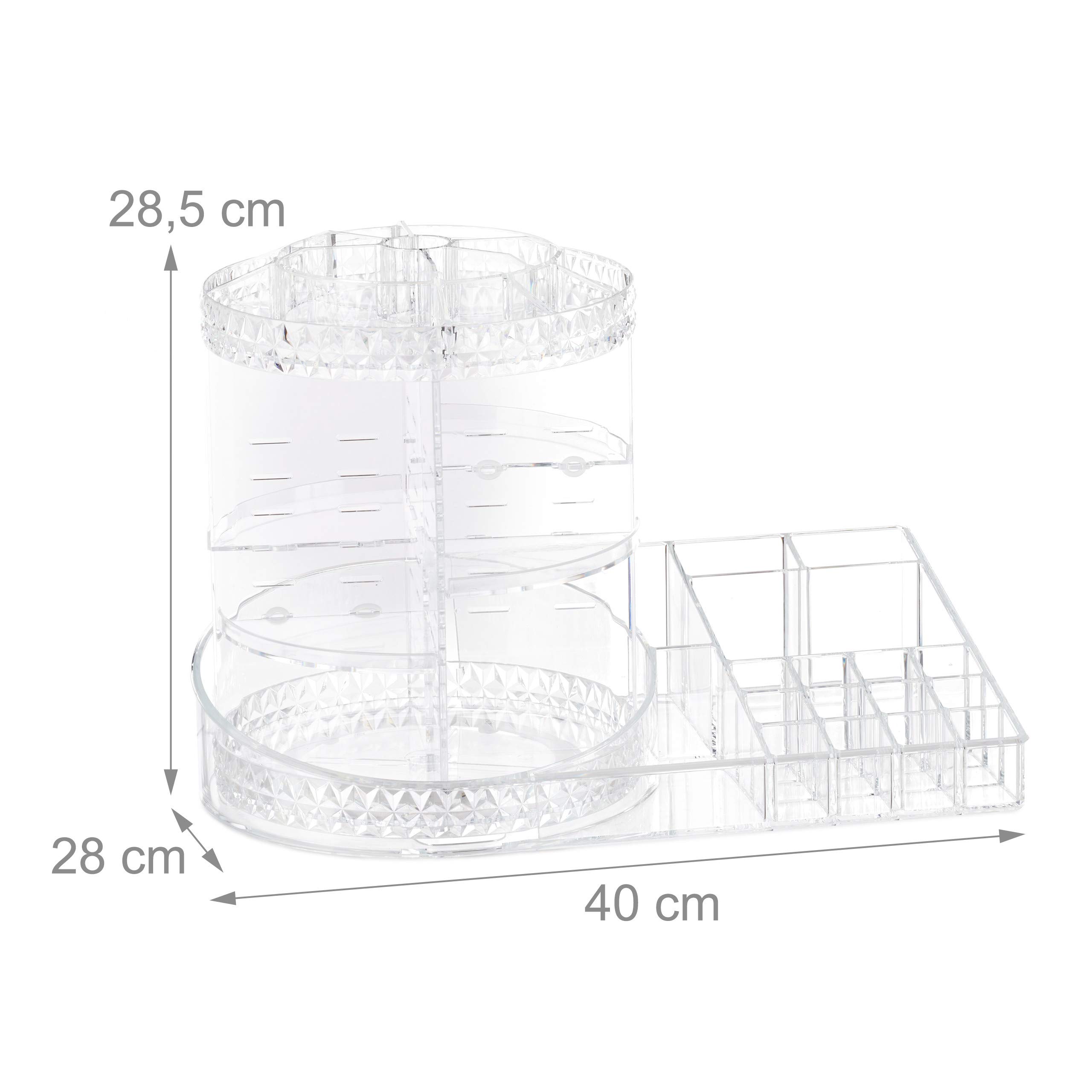 relaxdays-make-up-organizer-360-drehbar-transparent image 4