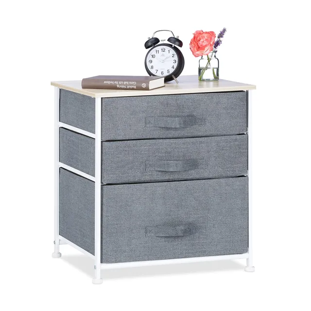 relaxdays-regalsystem-3-stoff-schubladen-53x48x40-cm-grau image 1