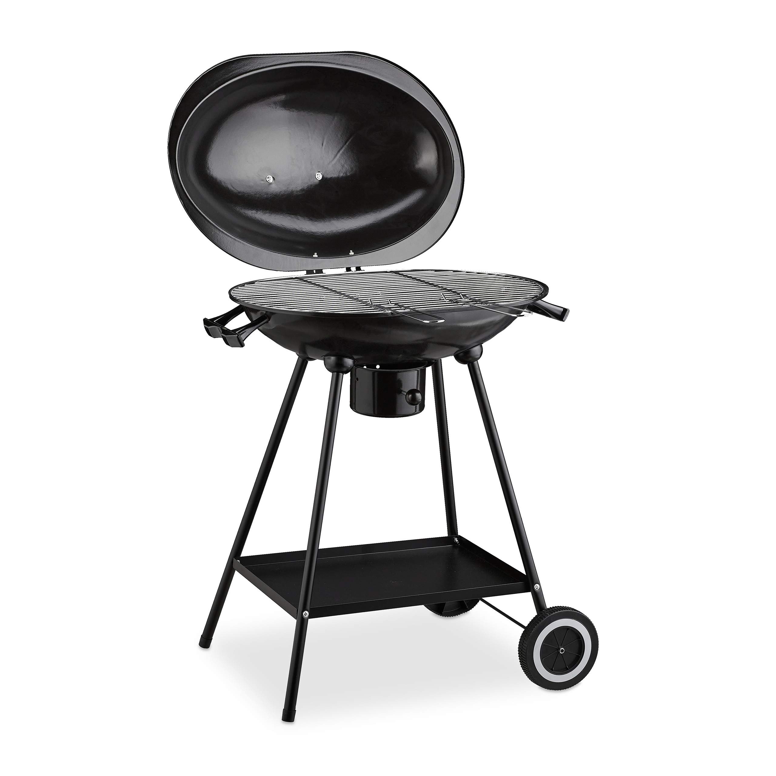 relaxdays-holzkohlegrill-kugelgrill-mit-deckel-ablage-und-aschetopf-90x65x55-cm image 1