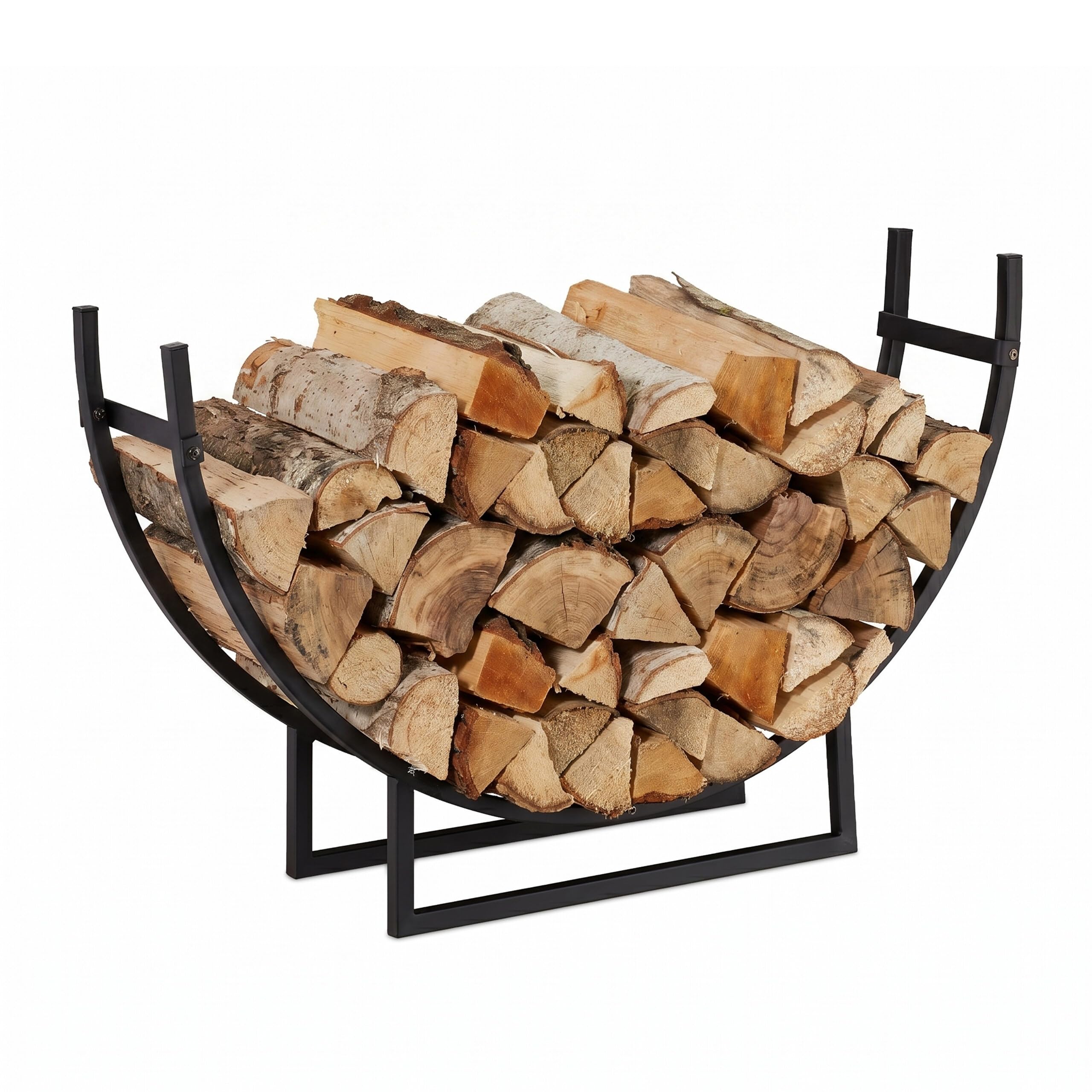 relaxdays-kaminholzregal-halbrund-stahl-brennholzregal-55x92x21-cm-schwarz image 1
