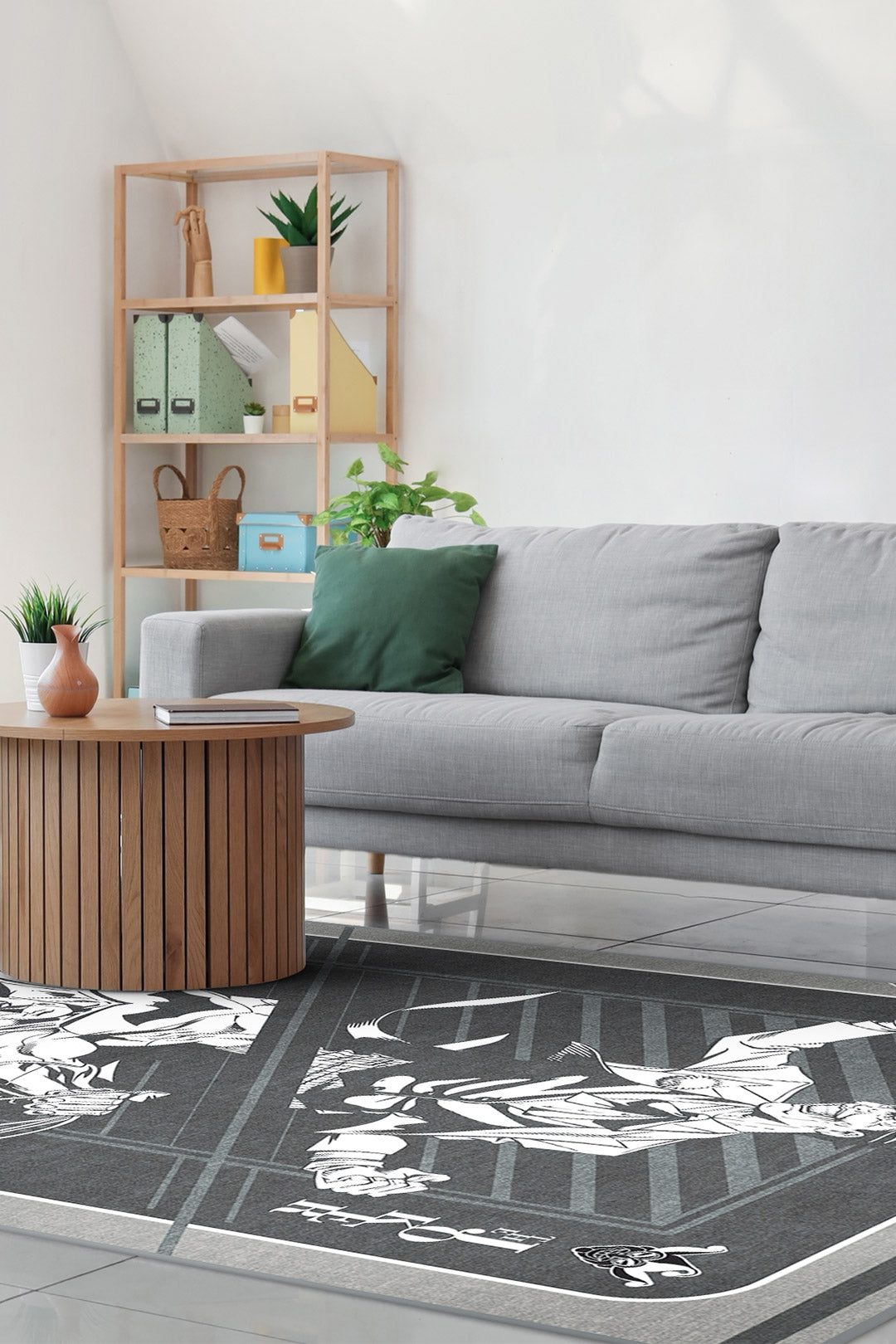 teppana-batman-joker-grau-teppich-waschbarer-lizenz-teppich image 4