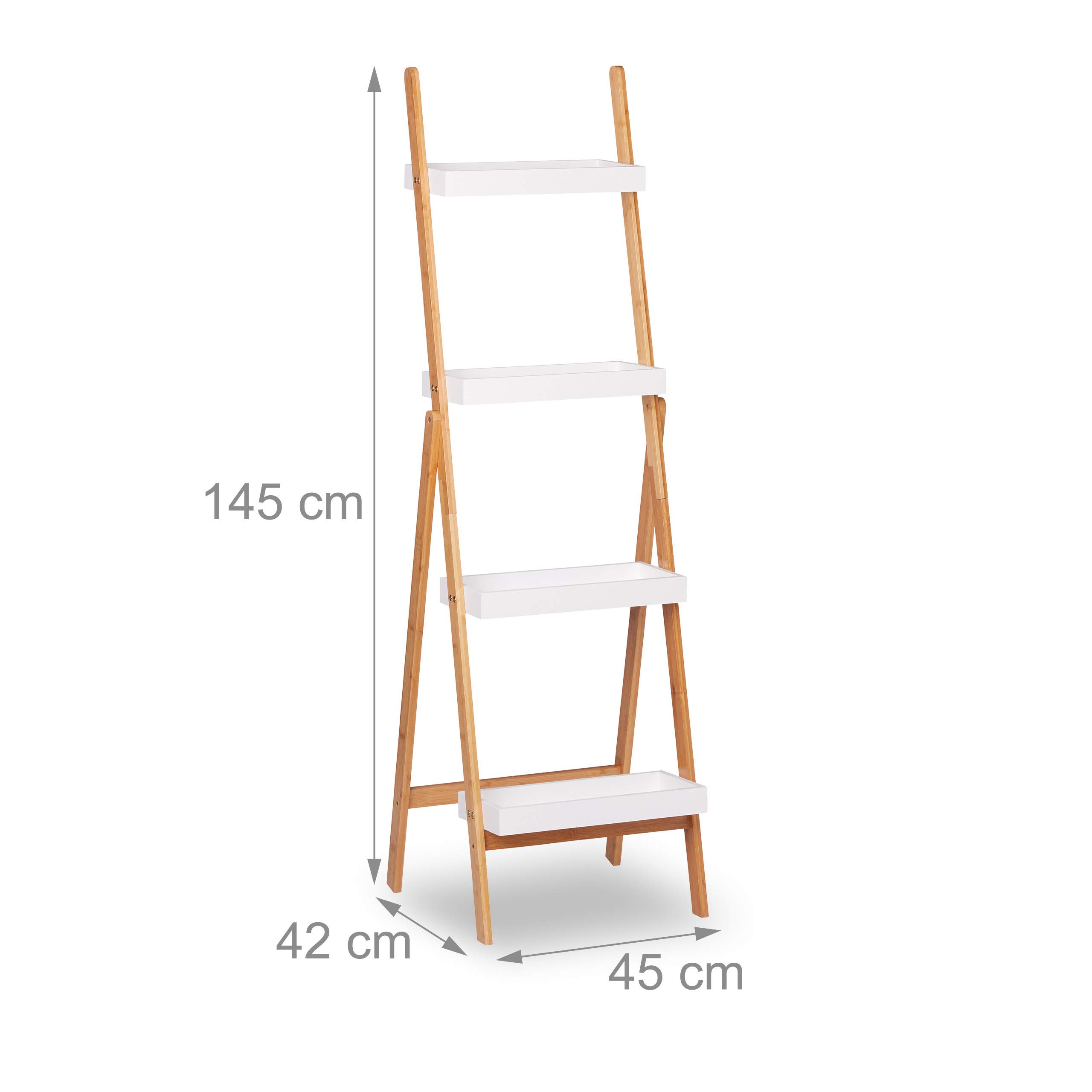 relaxdays-leiterregal-bambus-klappbar-145x45x42-cm-wei-natur-4-f-cher image 3