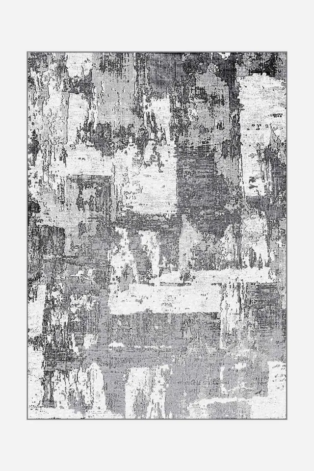 teppana-maya-lava-teppich-waschbar-dunkelgrau-grau-silber image 1