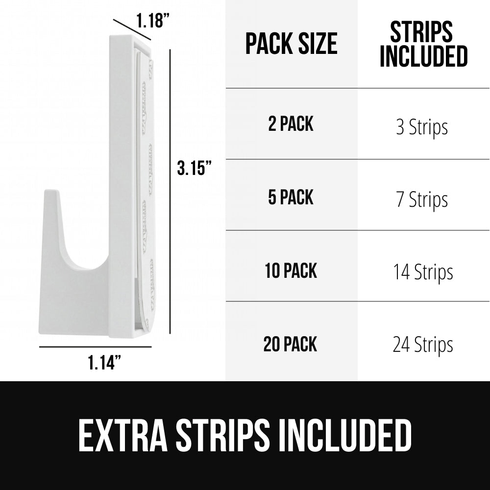 gorilla-grip-removable-hooks-wandhaken-bis-5-lbs image 2