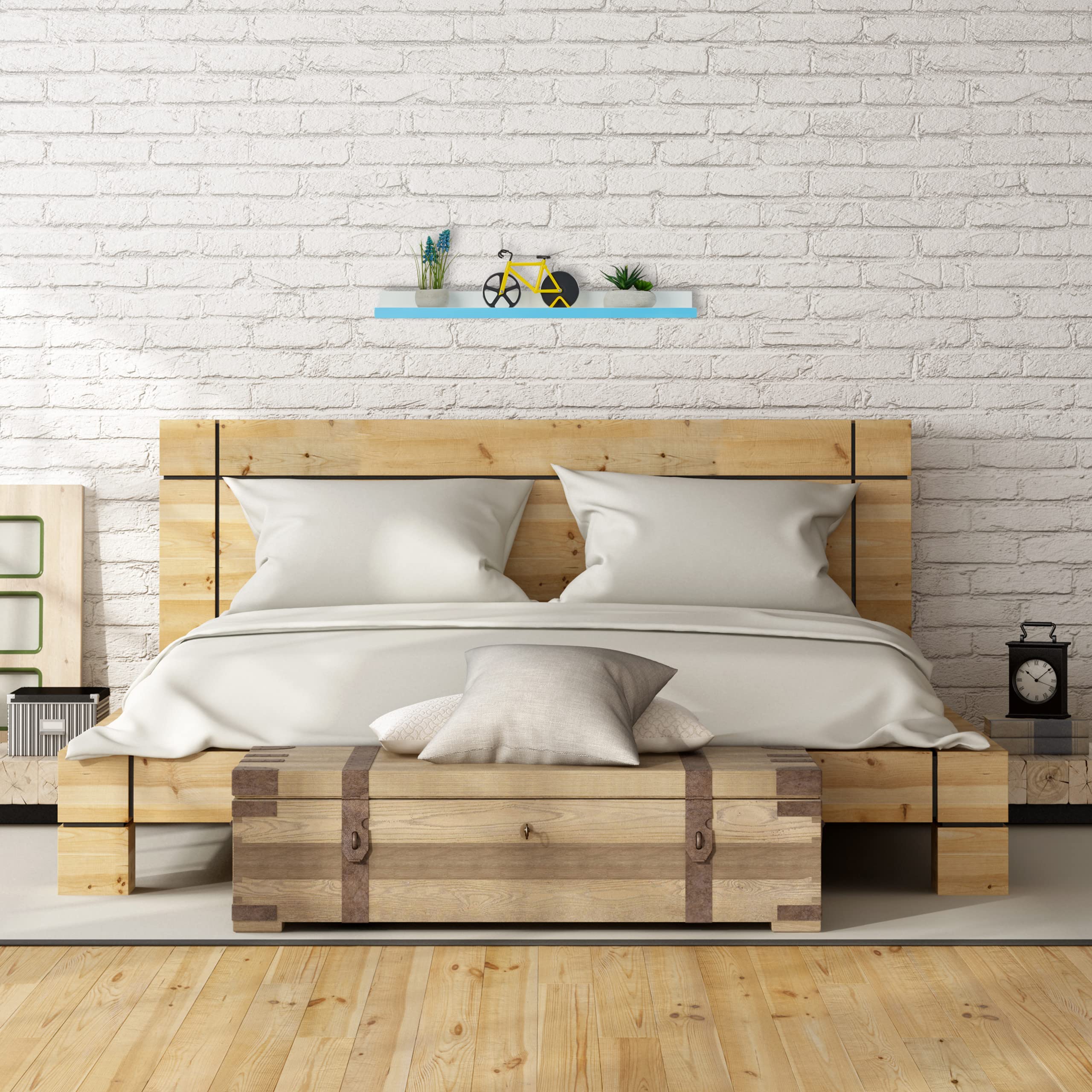 relaxdays-schweberegal-schmal-wandboard-mdf-wei-blau-60-x-10-x-5-cm image 2