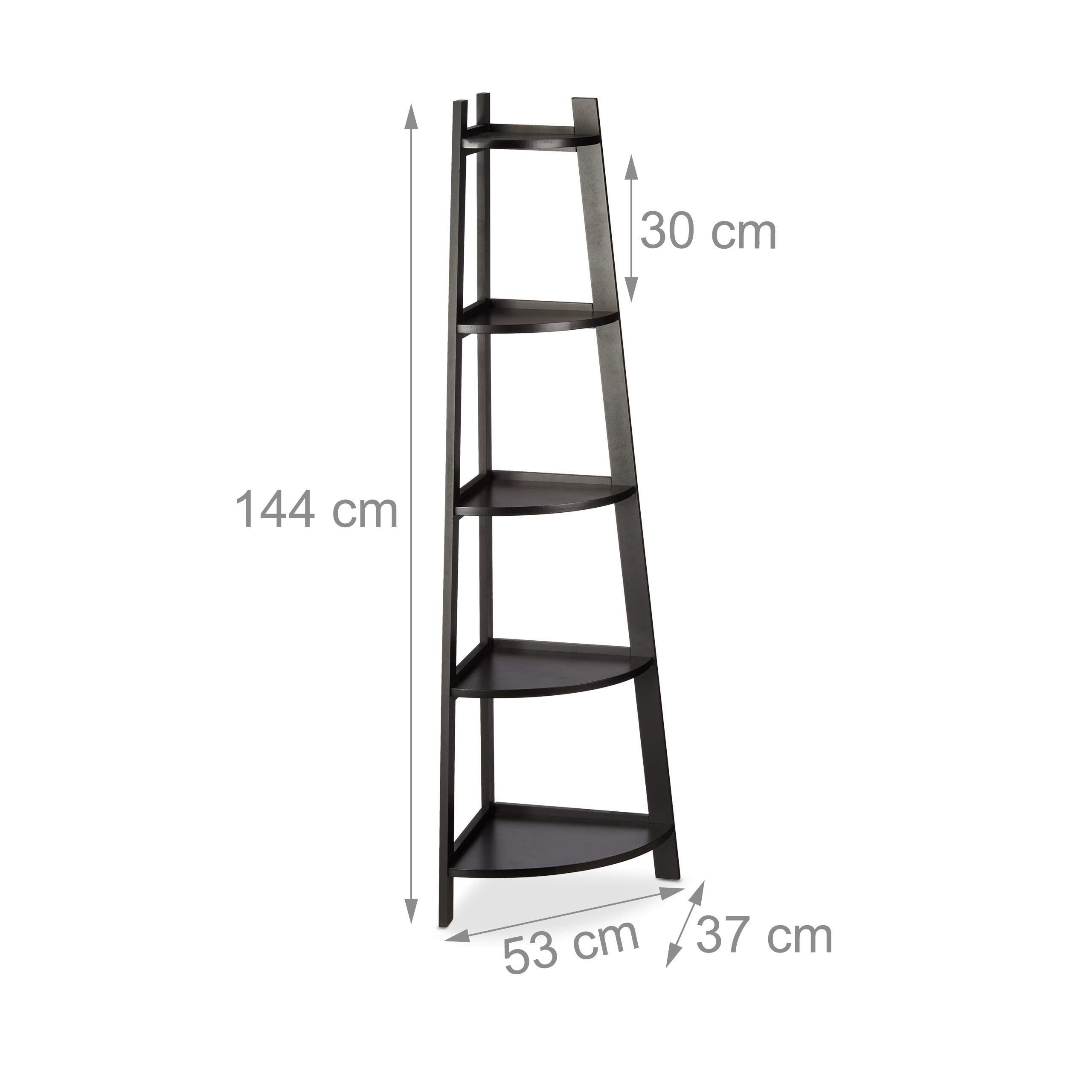 relaxdays-eckregal-rund-5-f-cher-standregal-144-x-53-x-37-cm-schwarz image 3
