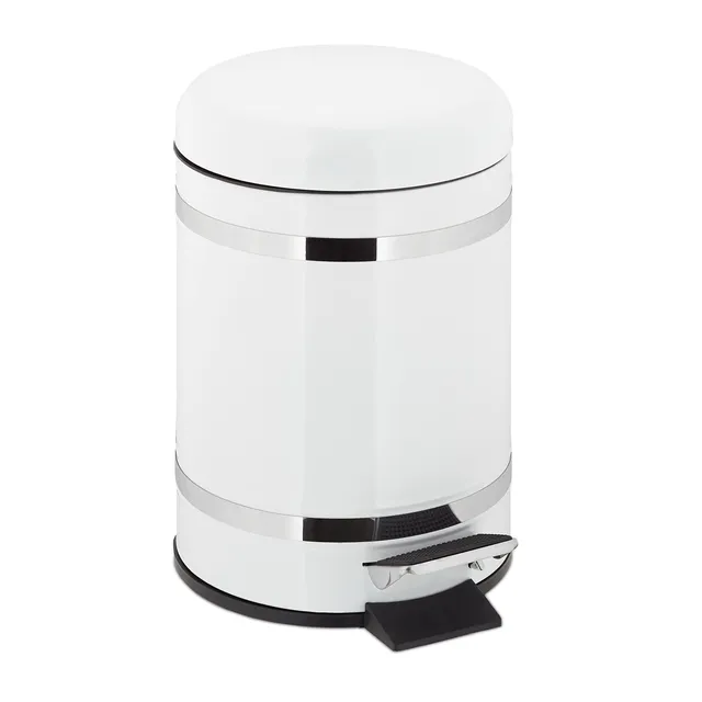 relaxdays-kosmetikeimer-5l-eckig-mit-absenkautomatik-tretm-lleimer-mit-inneneime image 1
