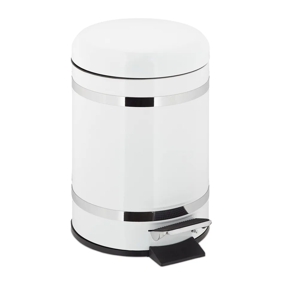 relaxdays-kosmetikeimer-5l-eckig-mit-absenkautomatik-tretm-lleimer-mit-inneneime image 1