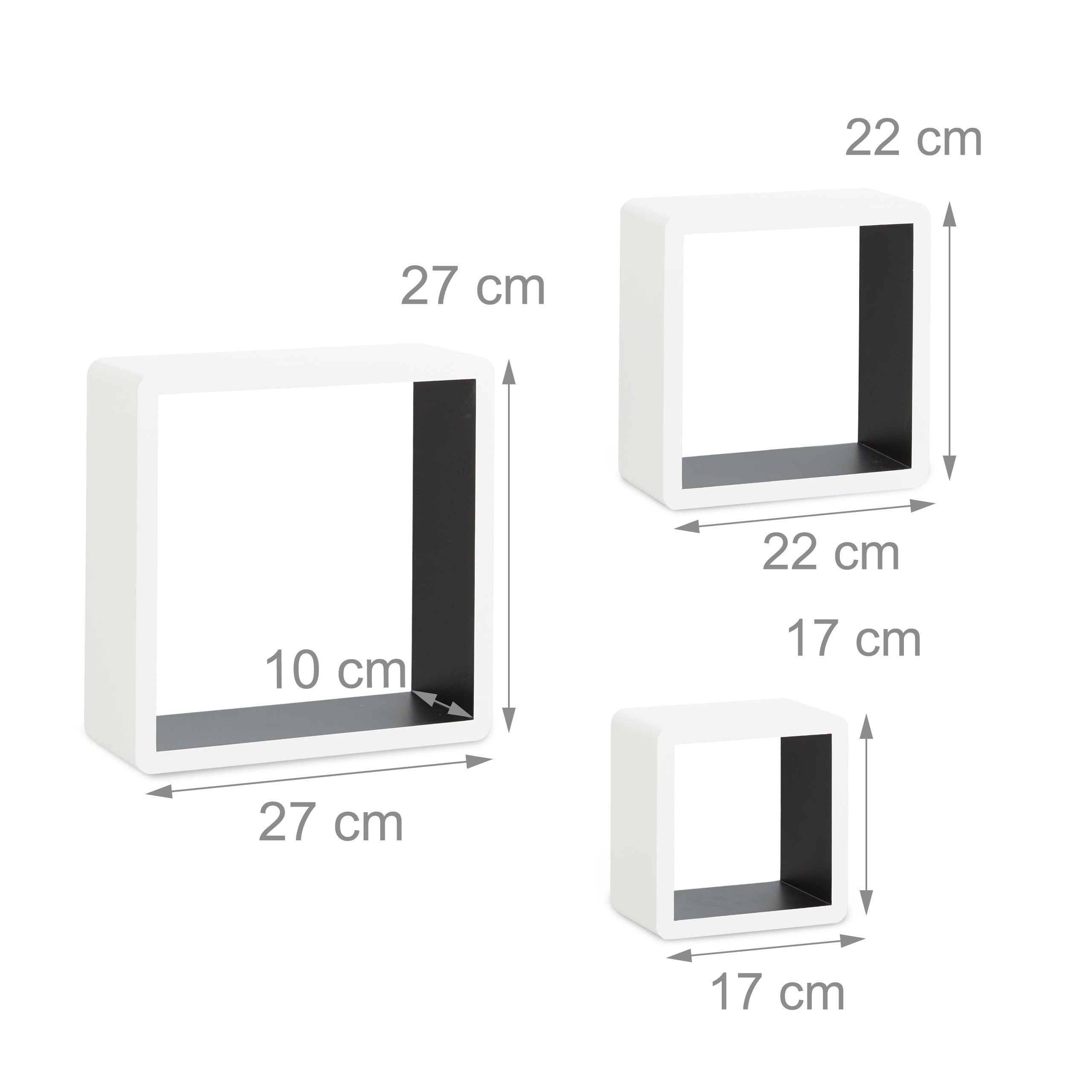 relaxdays-wandregal-cube-3er-set-wei-schwarz-mdf-wandboards image 3