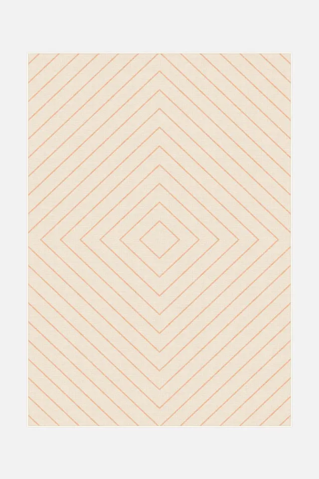 teppana-diamond-peach-waschbarer-teppich image 1