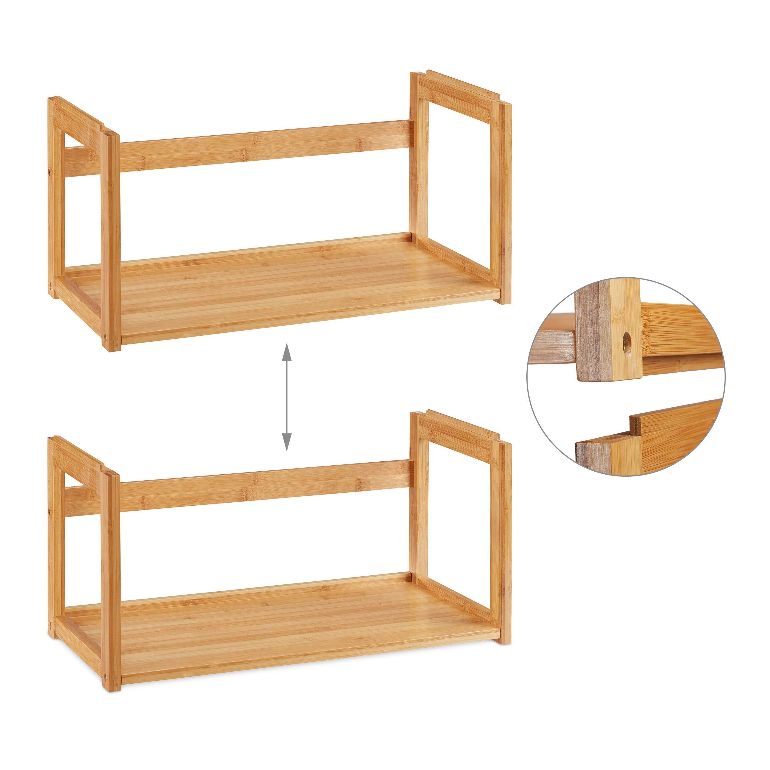 relaxdays-stapelregal-bambus-offenes-standregal-hbt-30x60x30-5-cm-natur image 7