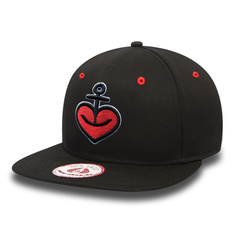 astra-snapback-herzanker-cap-schwarz-basecap-mit-herzanker-aufn-her-st-pauli image 1