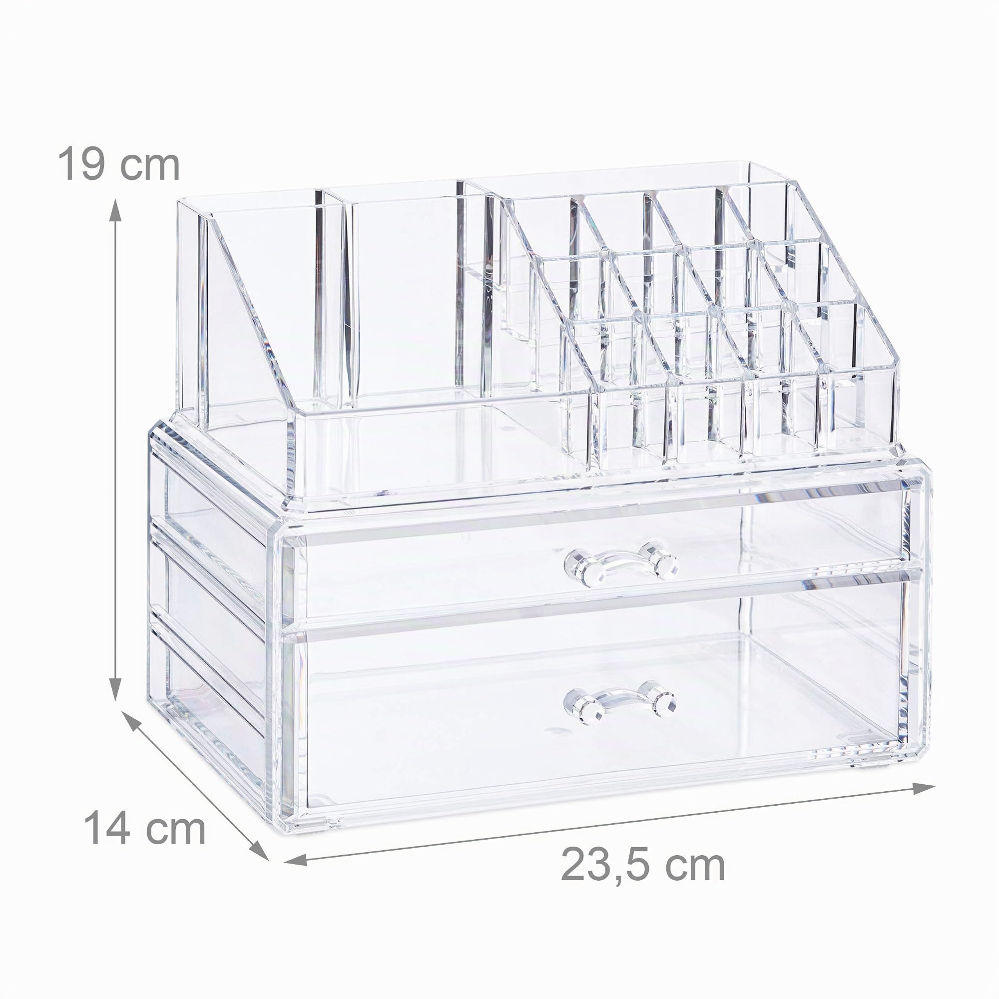relaxdays-make-up-organizer-transparent-mit-2-schubladen-kosmetikorganizer image 4
