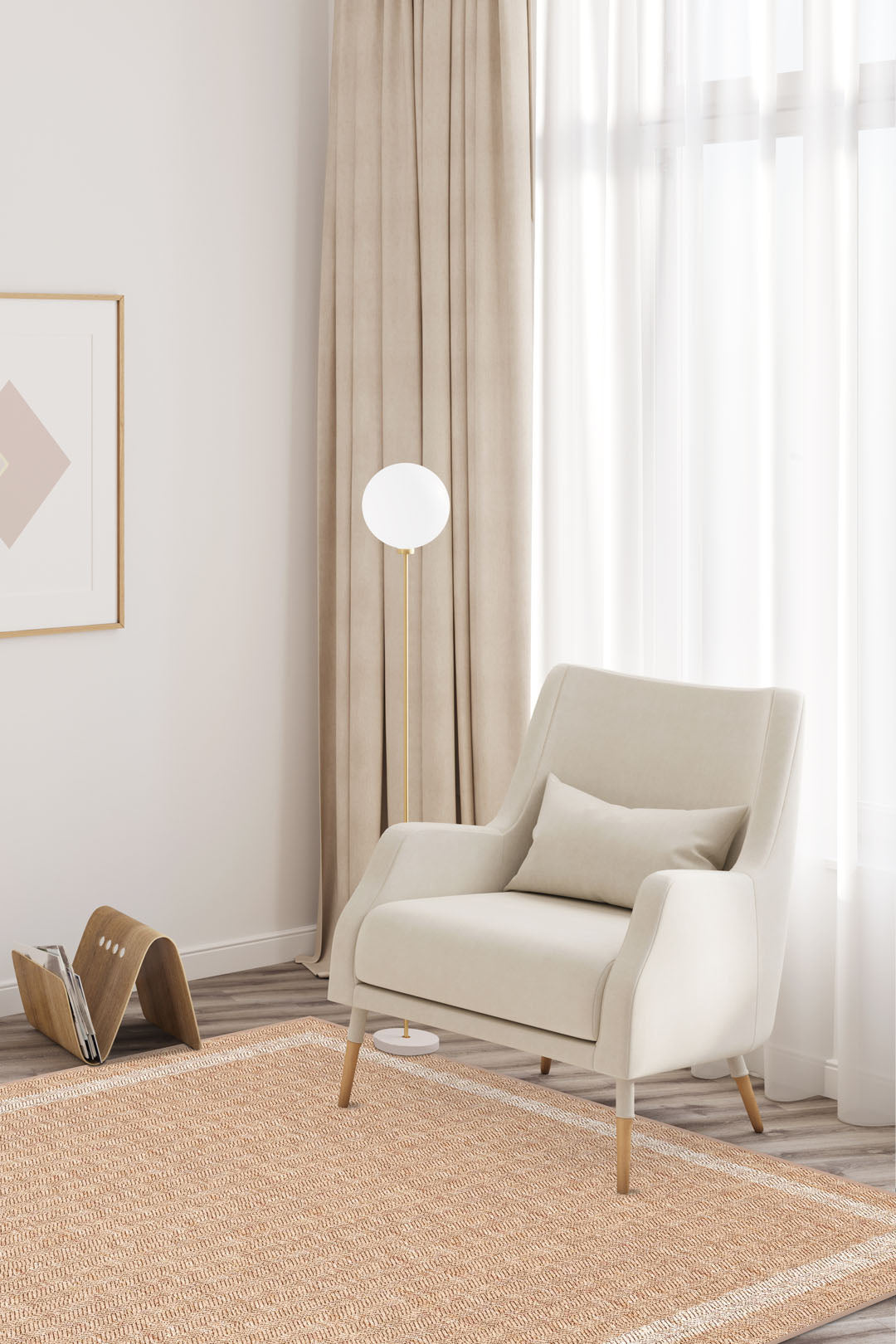 teppana-jute-haptik-ava-crema-teppich-waschbarer-boho-teppich image 4