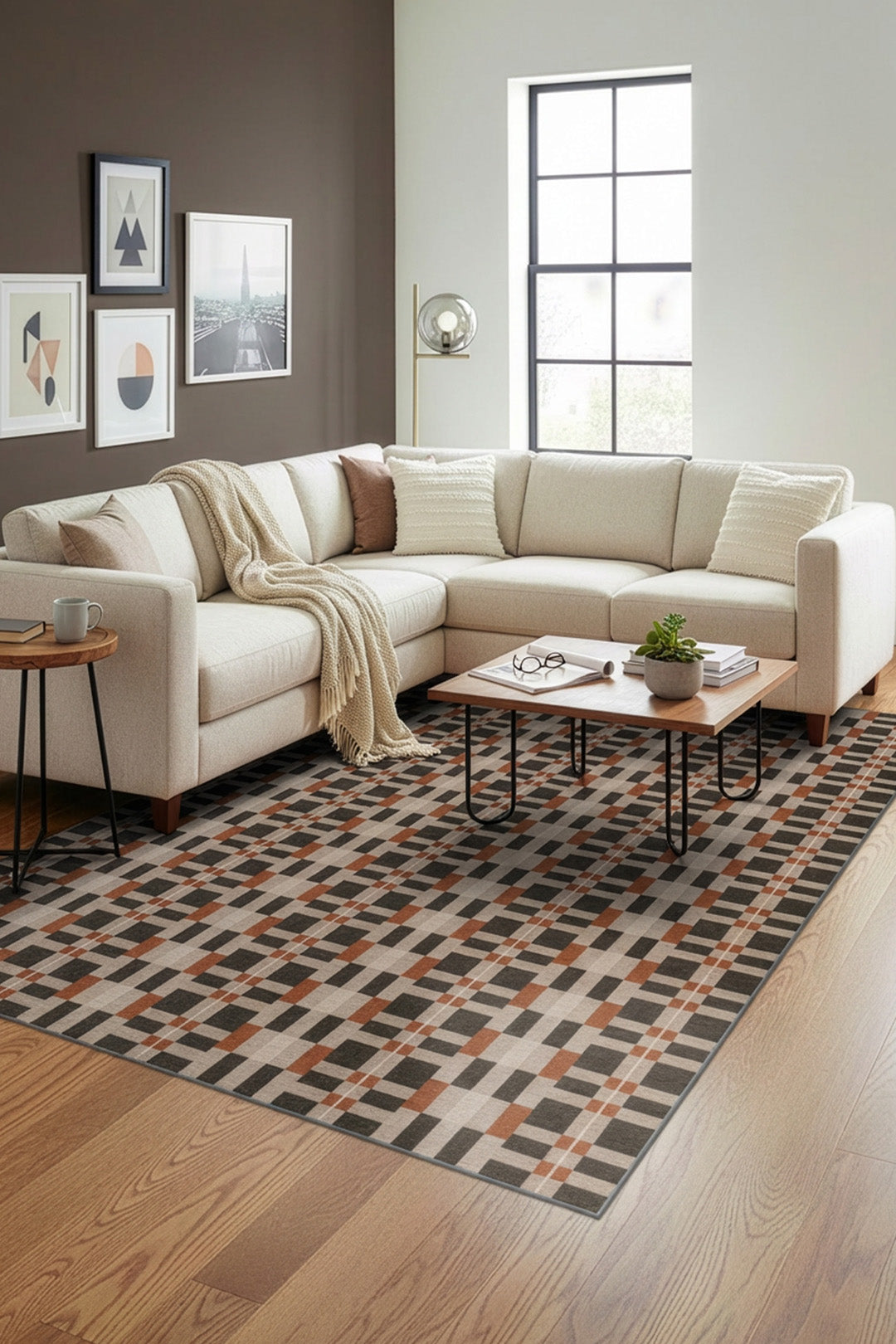 teppana-viera-kastanie-teppich-waschbar-geometrisch image 4